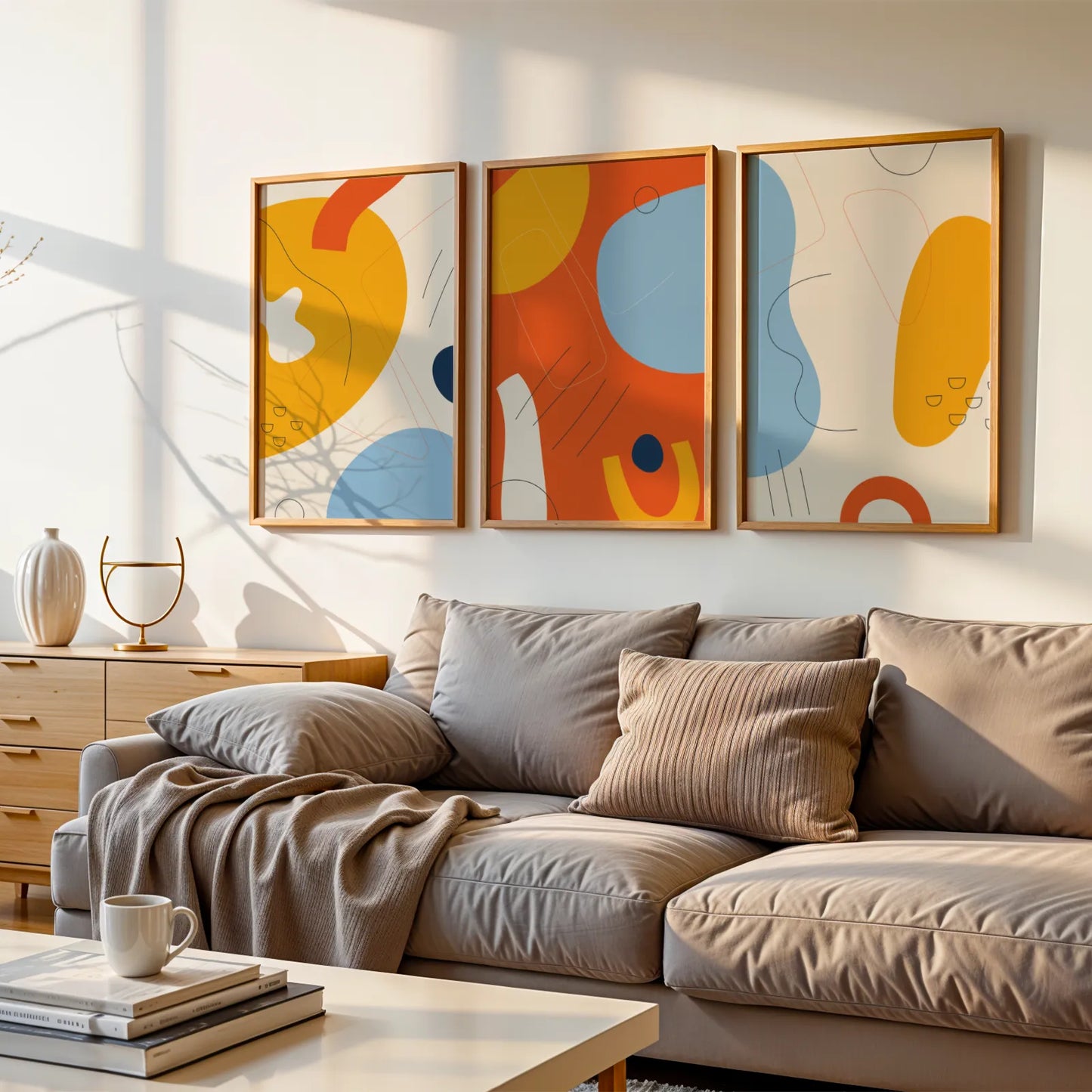 Set of 3, Modern Abstarct Painting