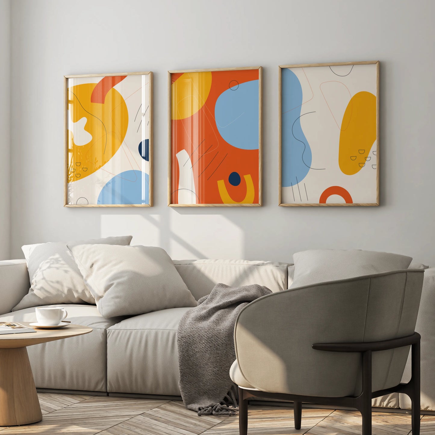 Set of 3, Modern Abstarct Painting