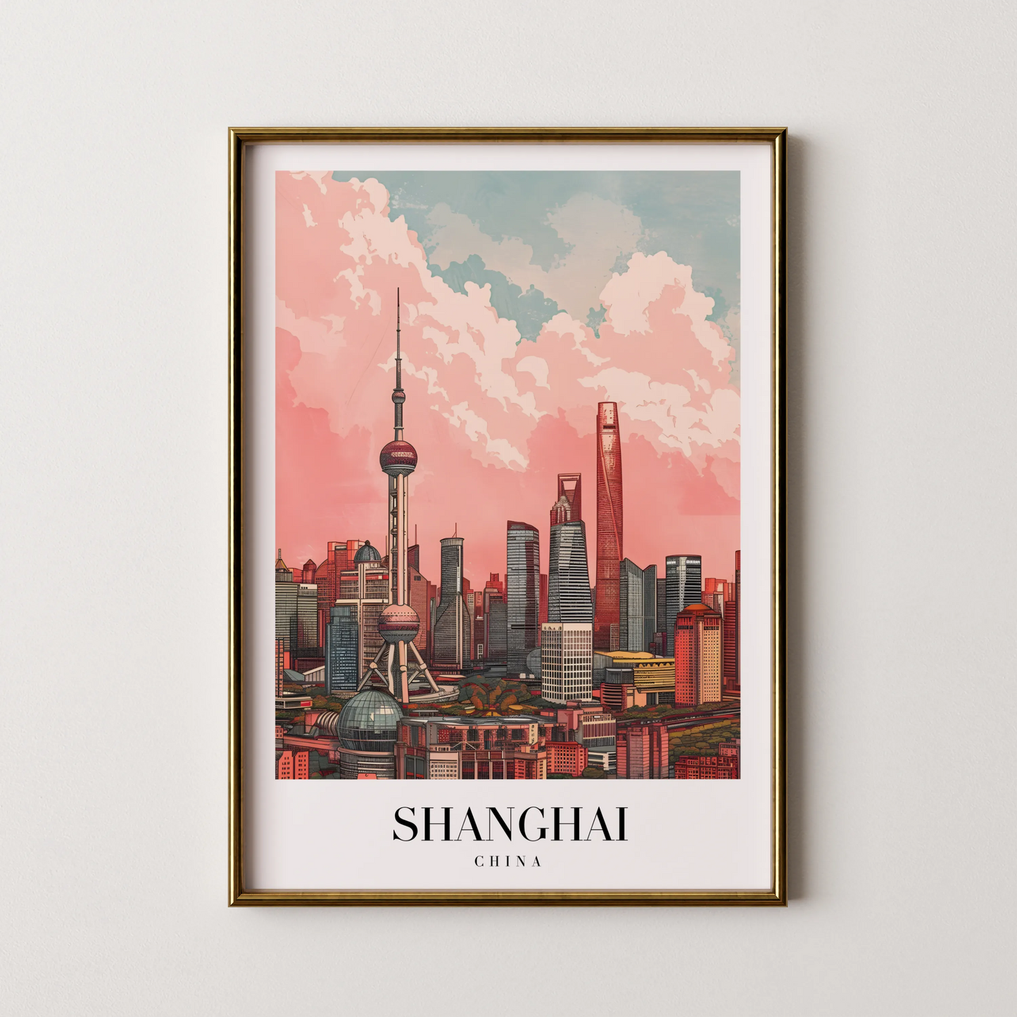 Shanghai, China, City Prints