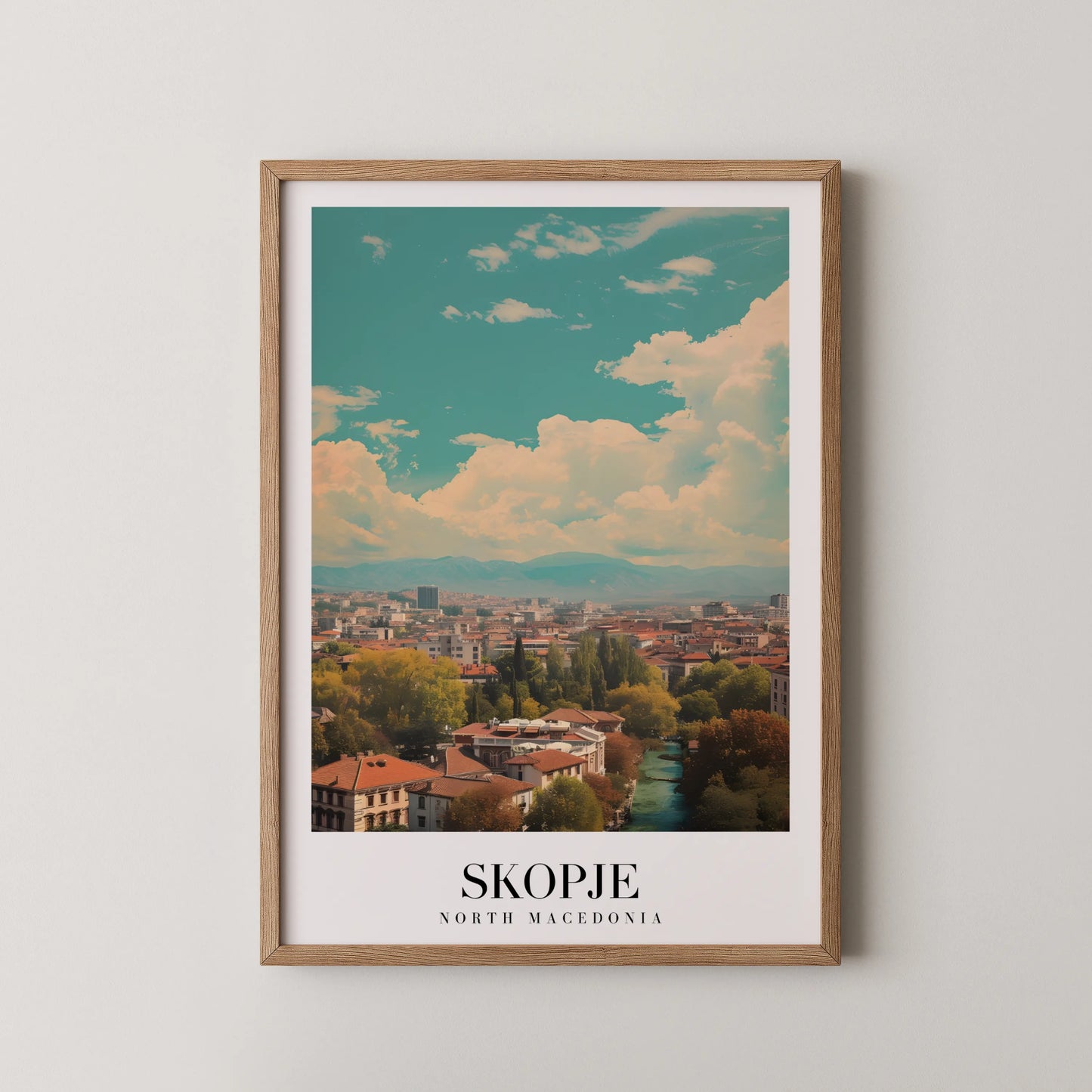 Skopje, North Mecedonia, City Prints