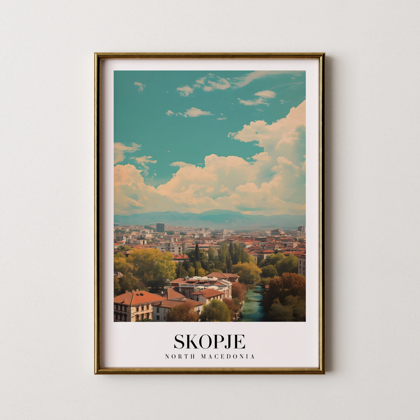 Skopje, North Mecedonia, City Prints