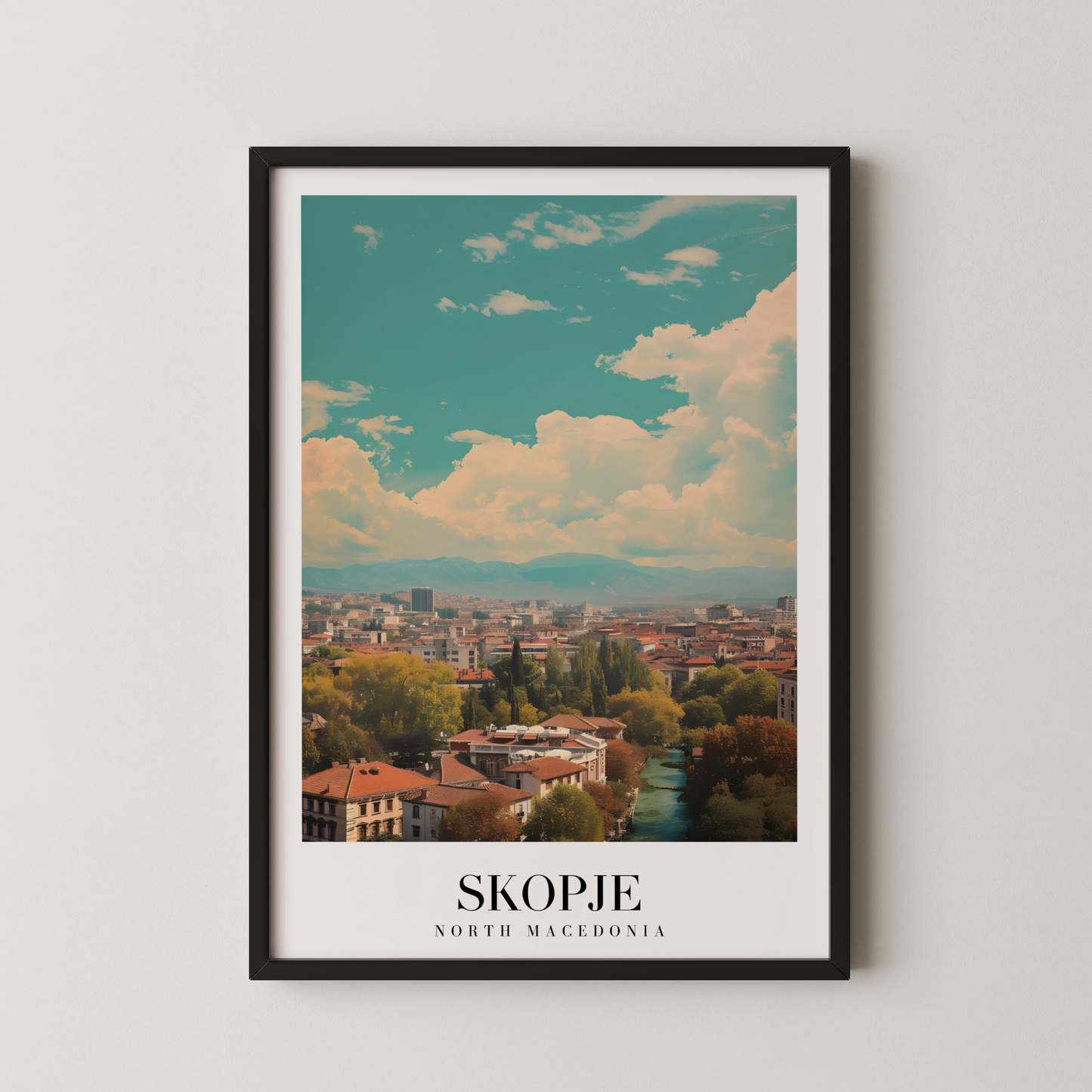 Skopje, North Mecedonia, City Prints