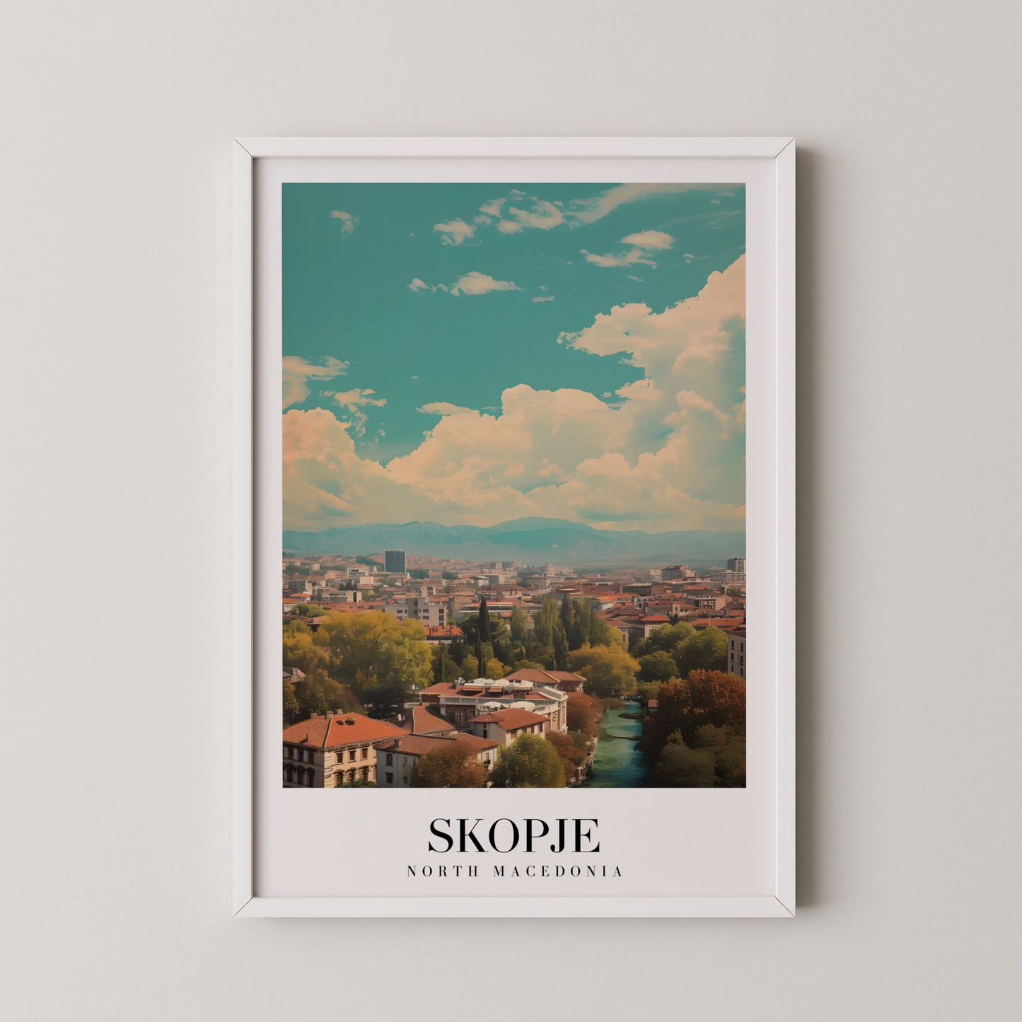 Skopje, North Mecedonia, City Prints