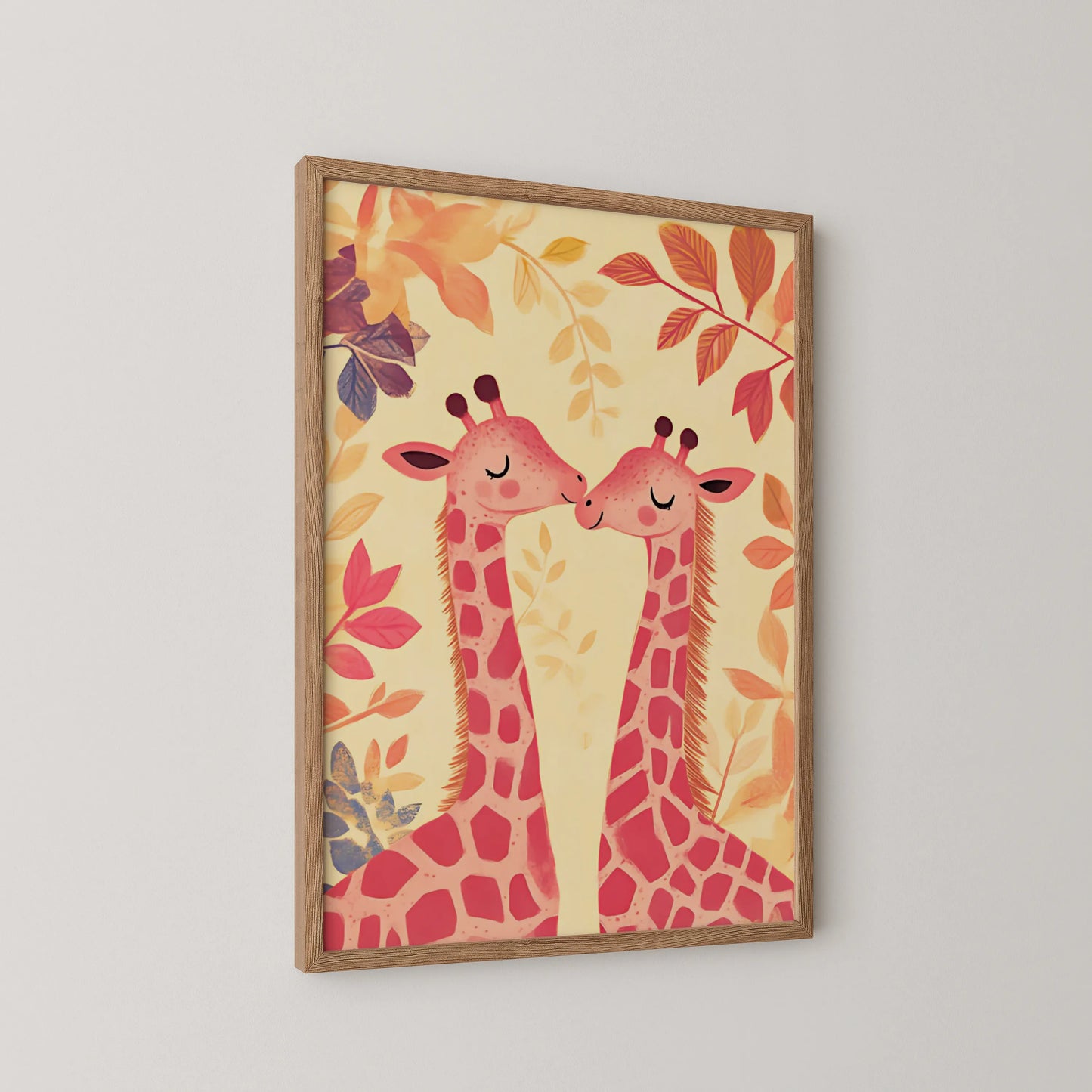 Twin Girraffe - Nursery Prints