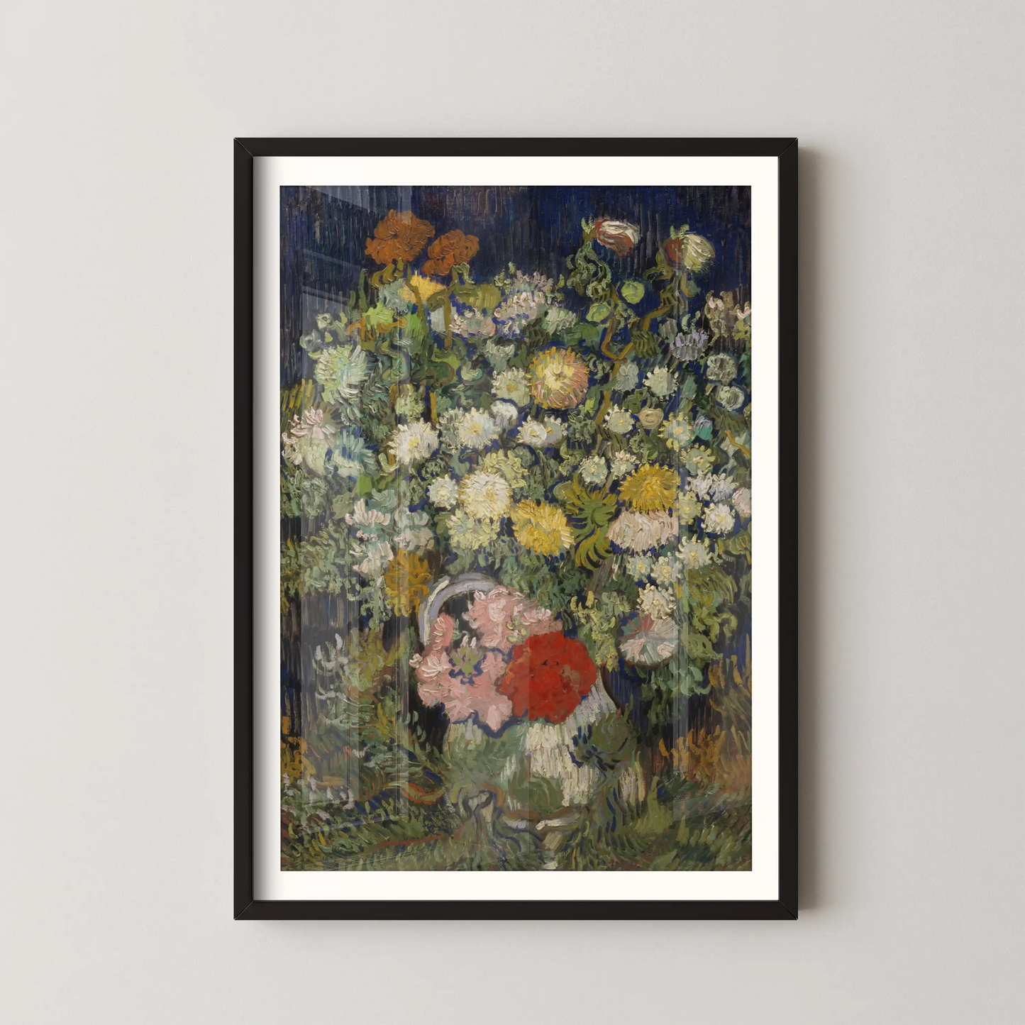 Bouquet of Flowers in a Vase by Vincent Van Gogh (1890)