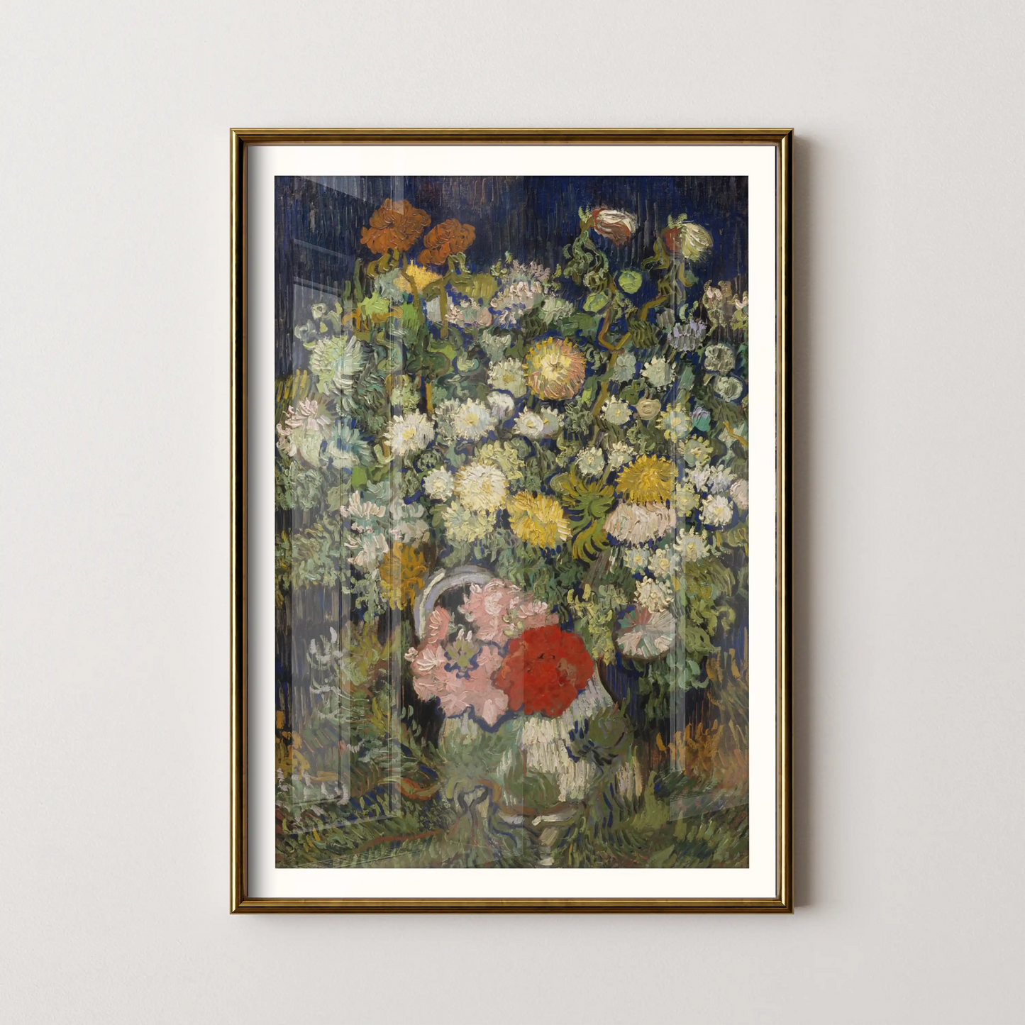 Bouquet of Flowers in a Vase by Vincent Van Gogh (1890)