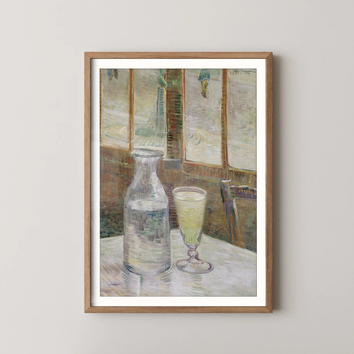Café table with absinth by Van Gogh (1887)
