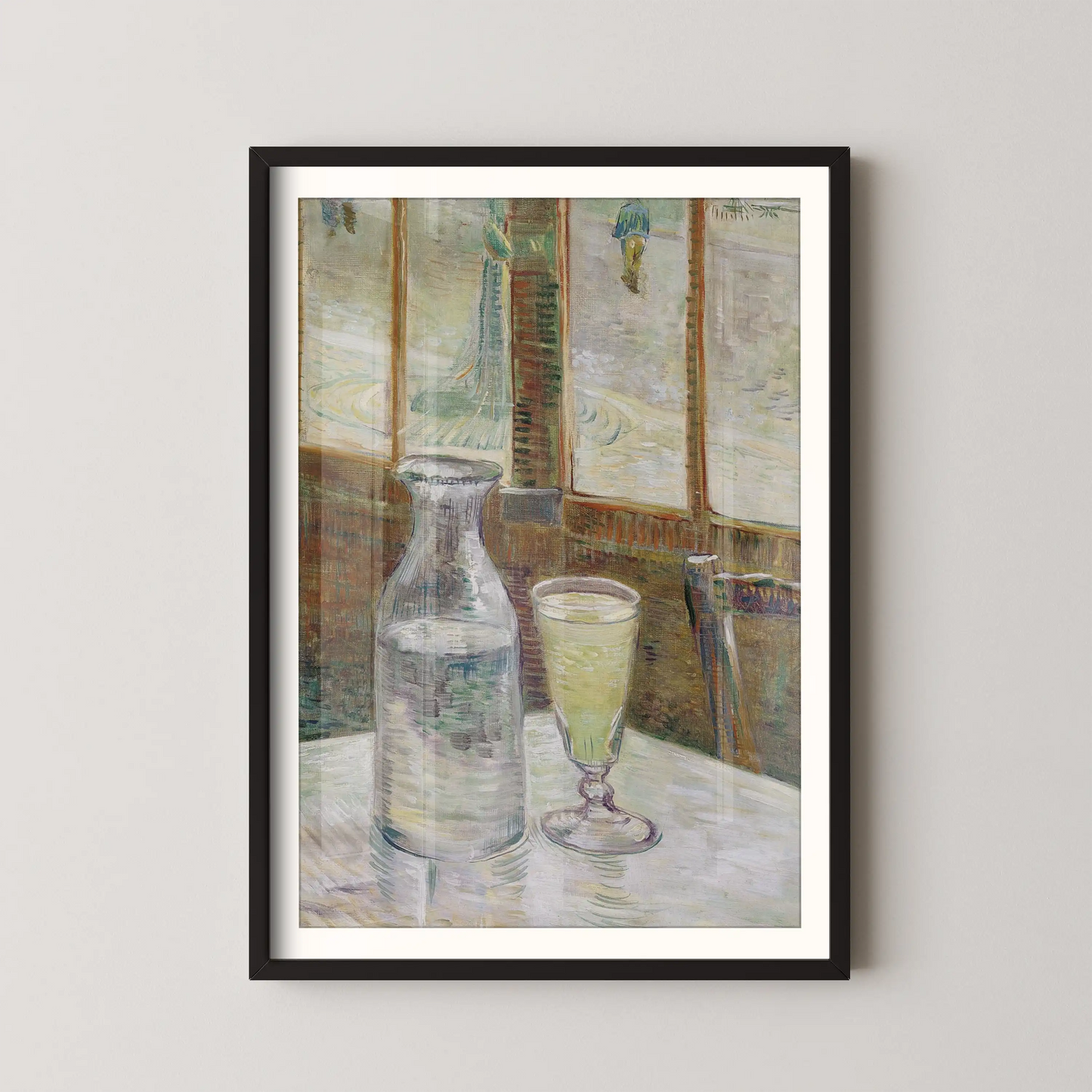 Café table with absinth by Van Gogh (1887)
