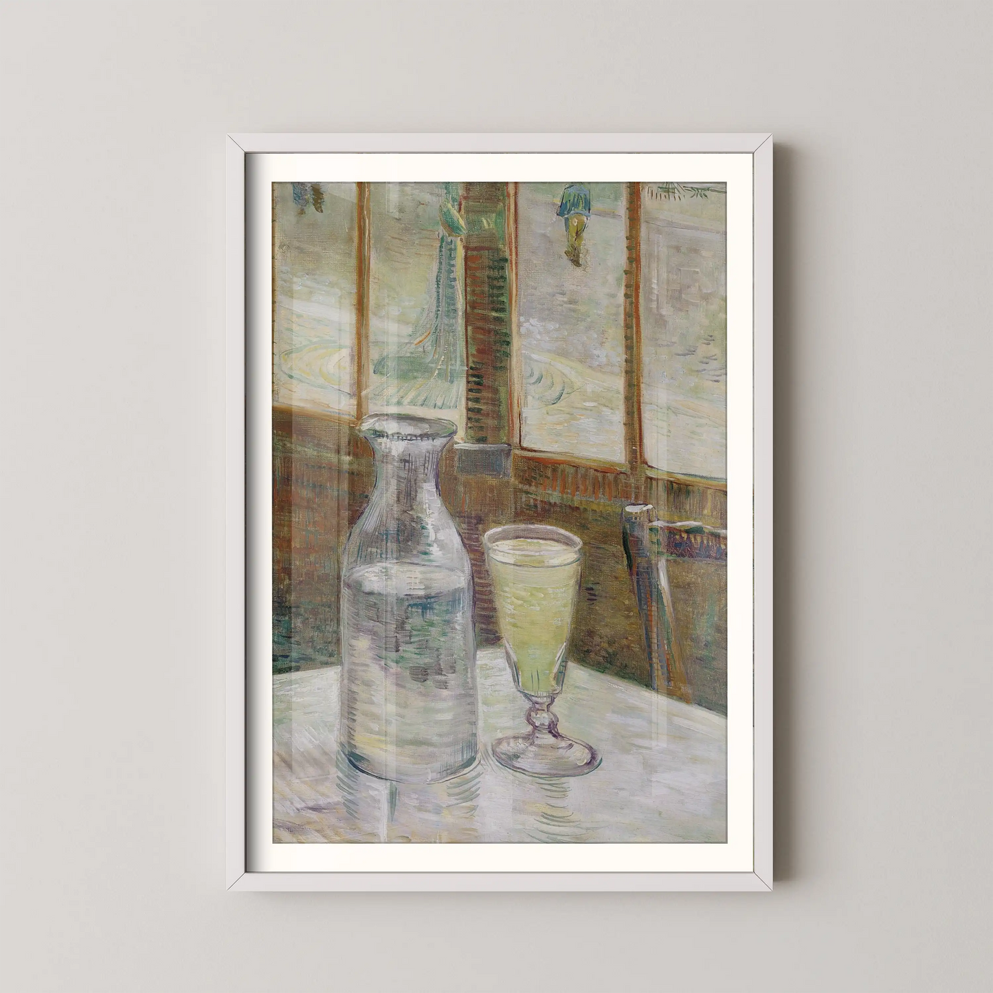 Café table with absinth by Van Gogh (1887)