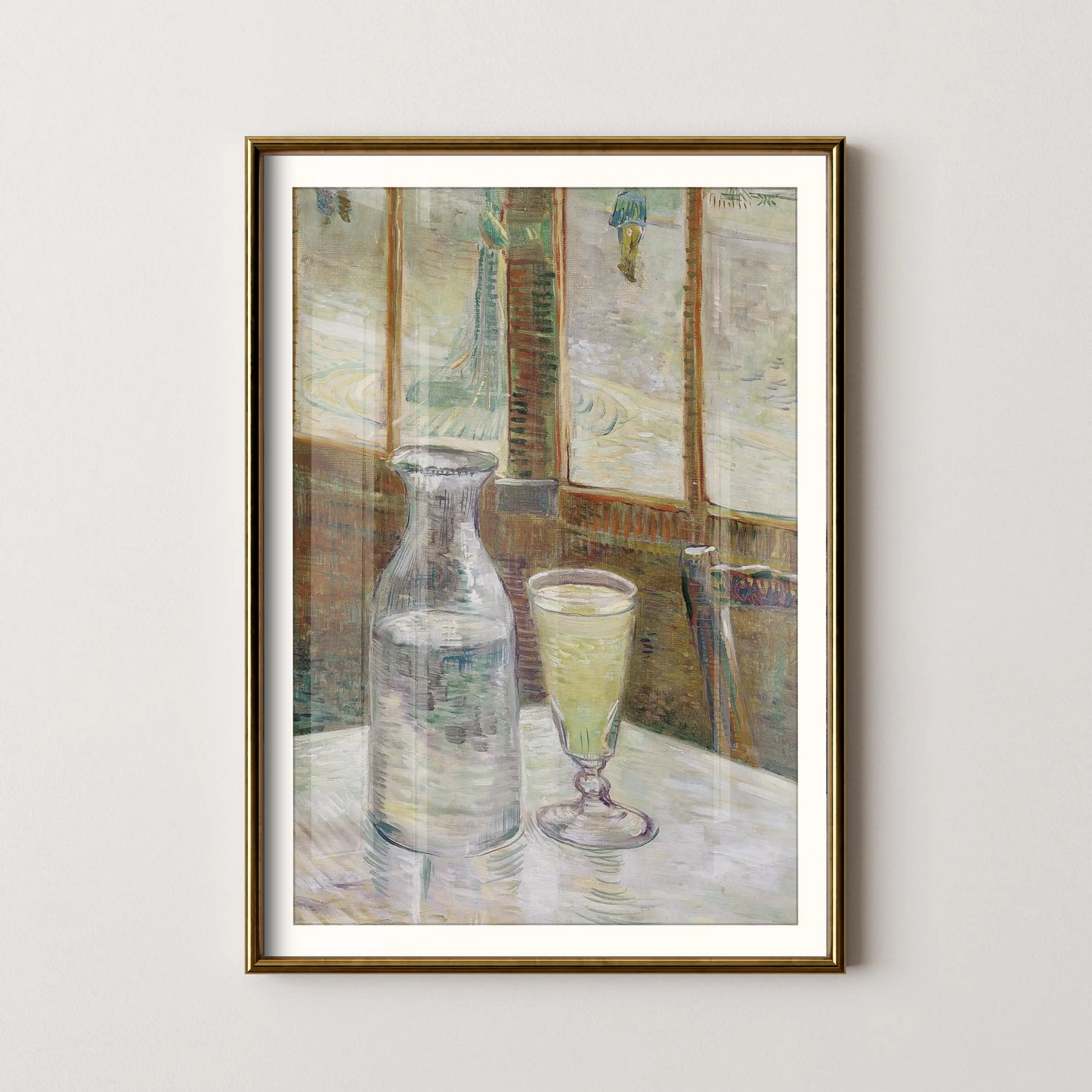 Café table with absinth by Van Gogh (1887)