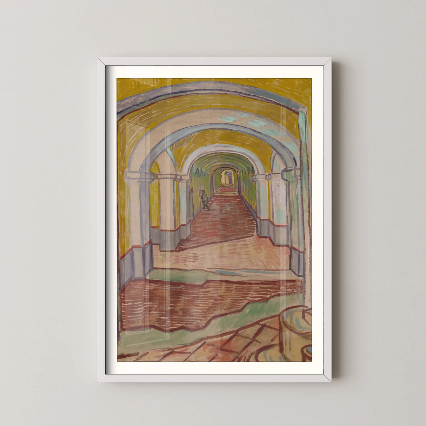Corridor in the Asylum by Vincent Van Gogh (1889)