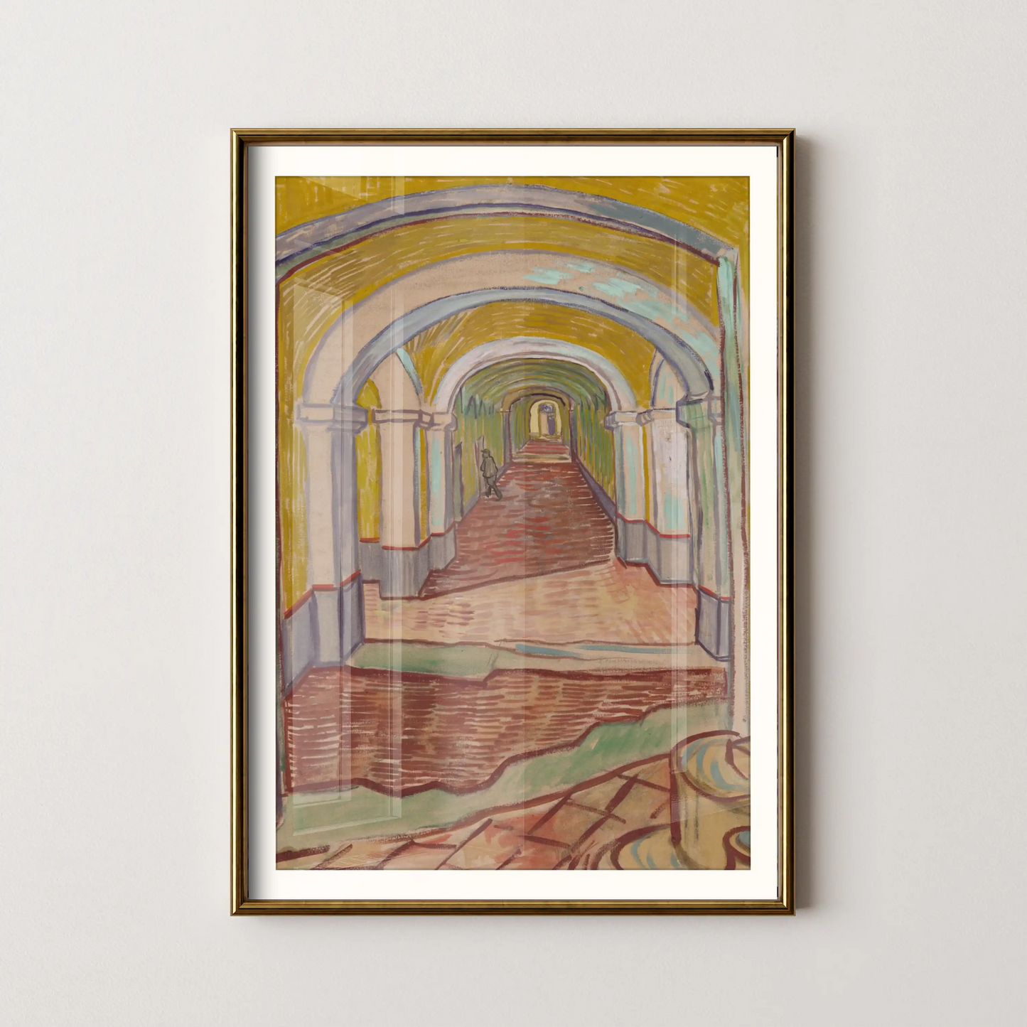 Corridor in the Asylum by Vincent Van Gogh (1889)