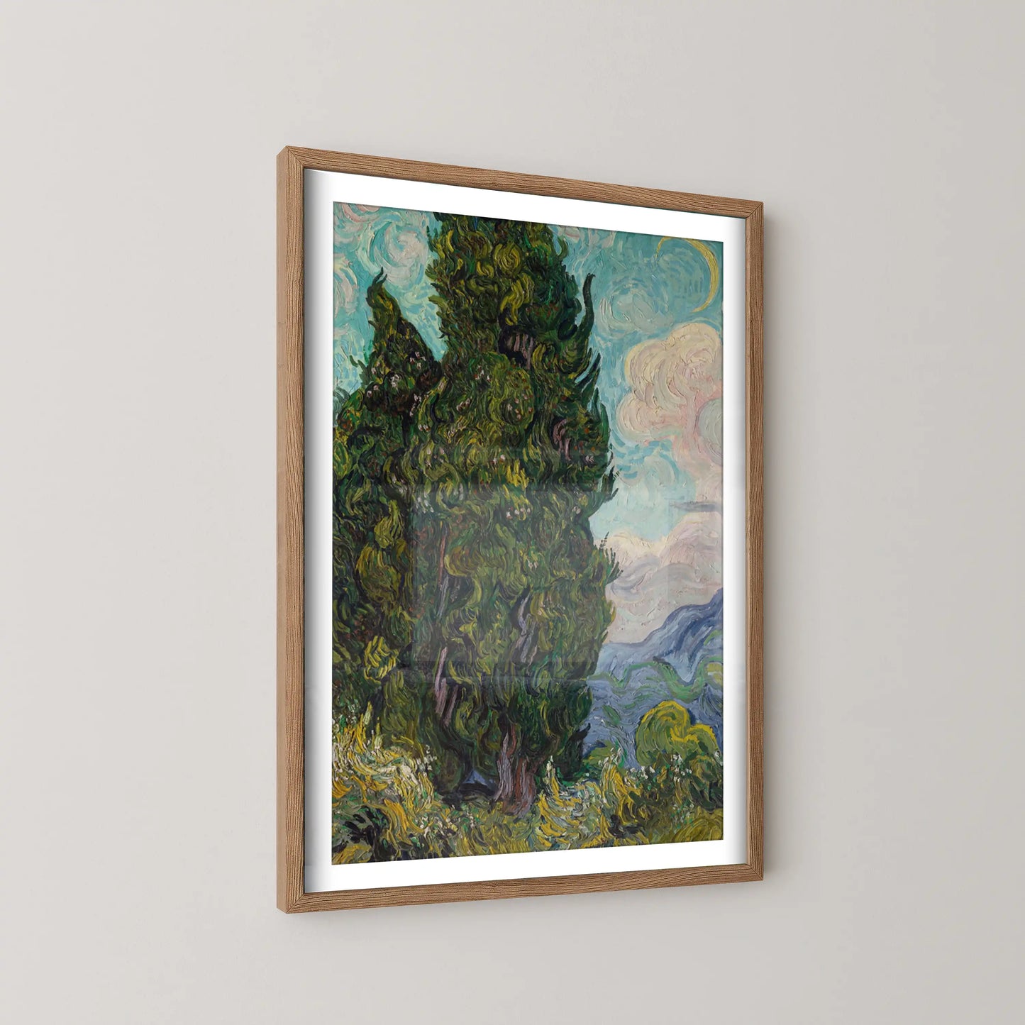 Cypresses by Vincent Van Gogh (1889)