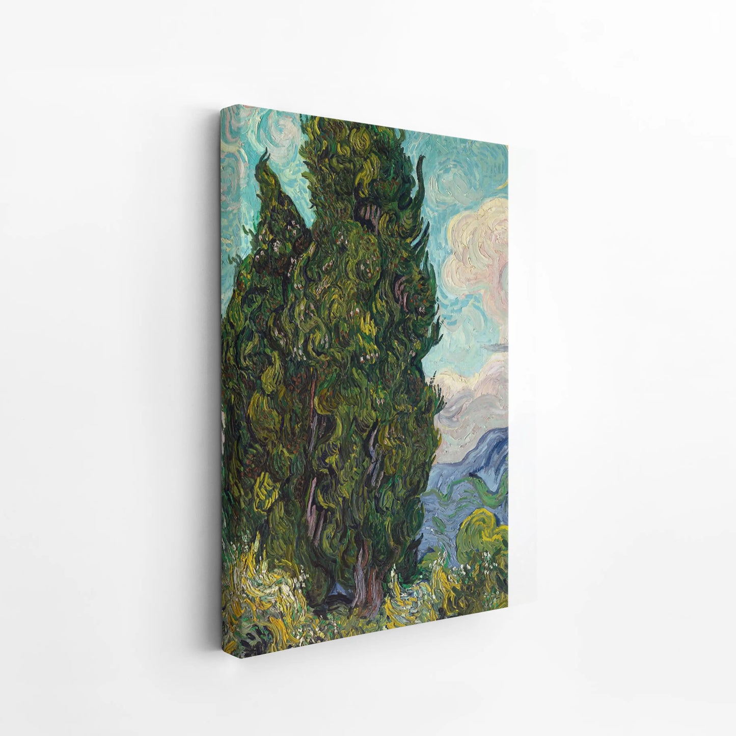 Cypresses by Vincent Van Gogh (1889)
