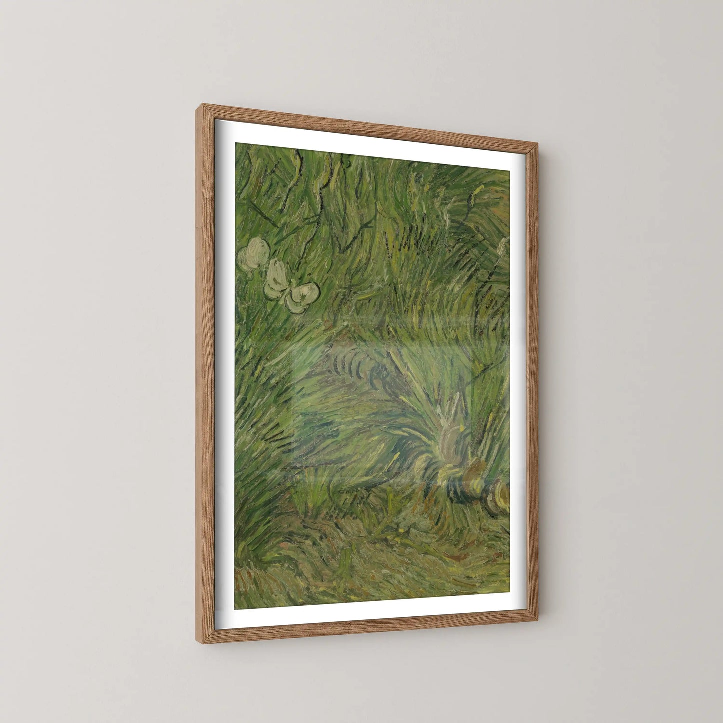 Garden with butterflies by Vincent Van Gogh (1889)
