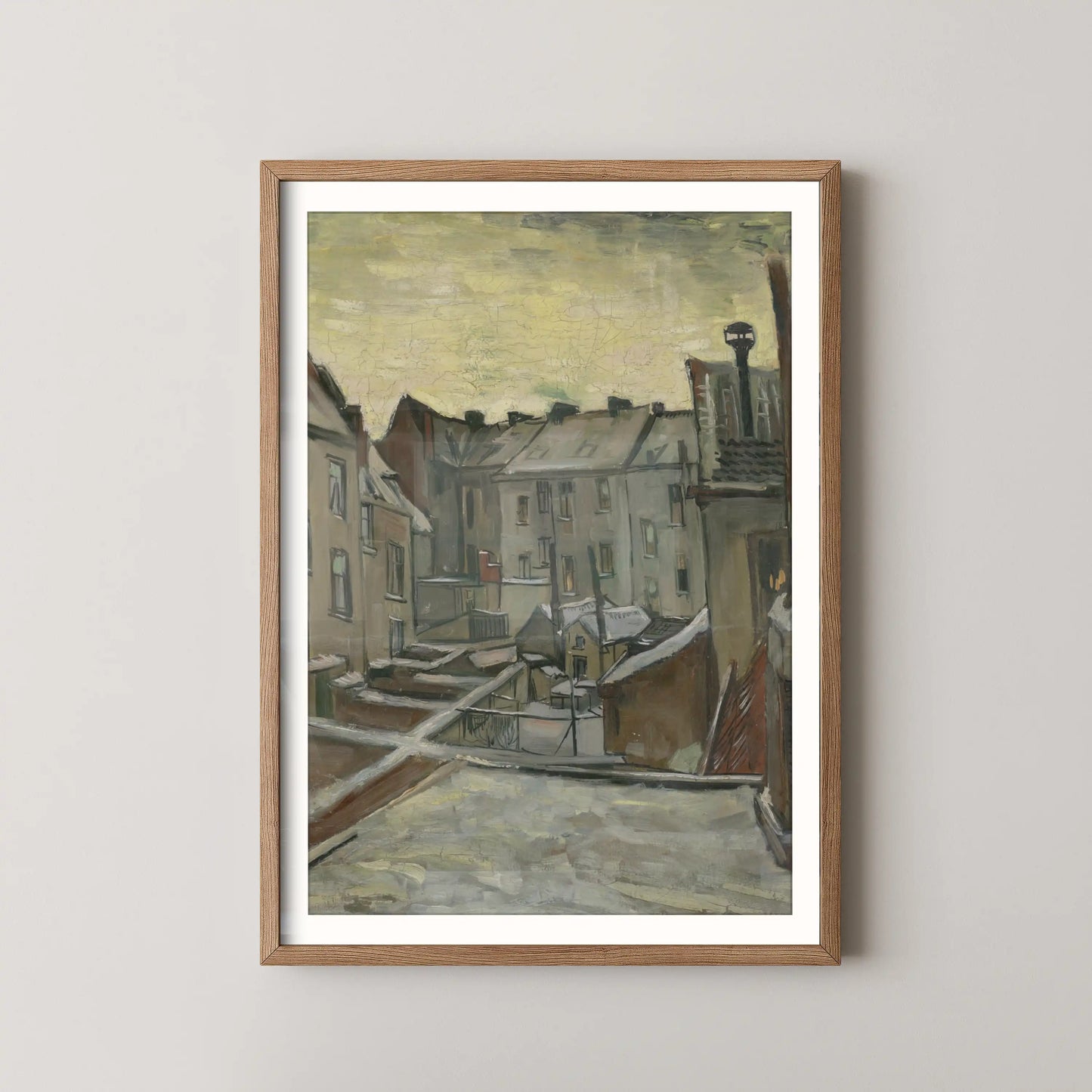 Houses seen from the back by Vincent Van Gogh (1885-1886)