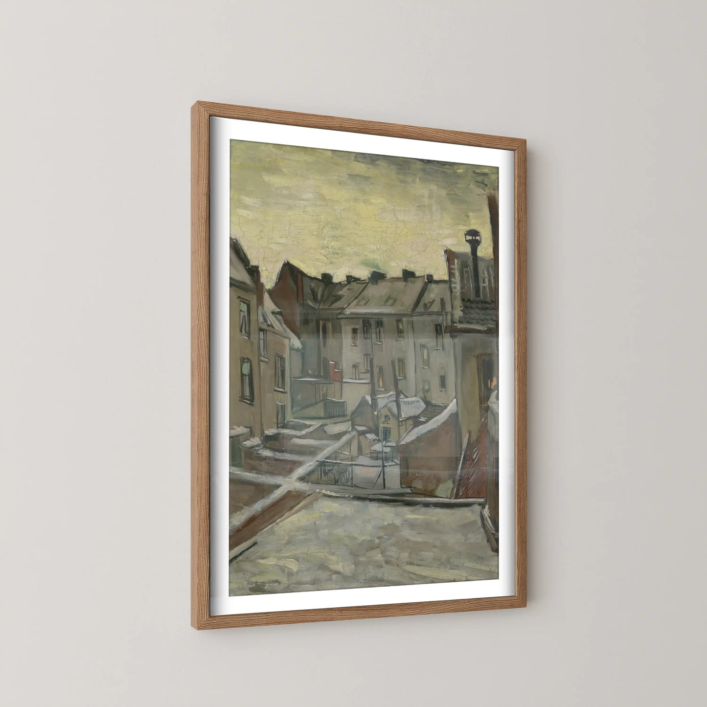 Houses seen from the back by Vincent Van Gogh (1885-1886)