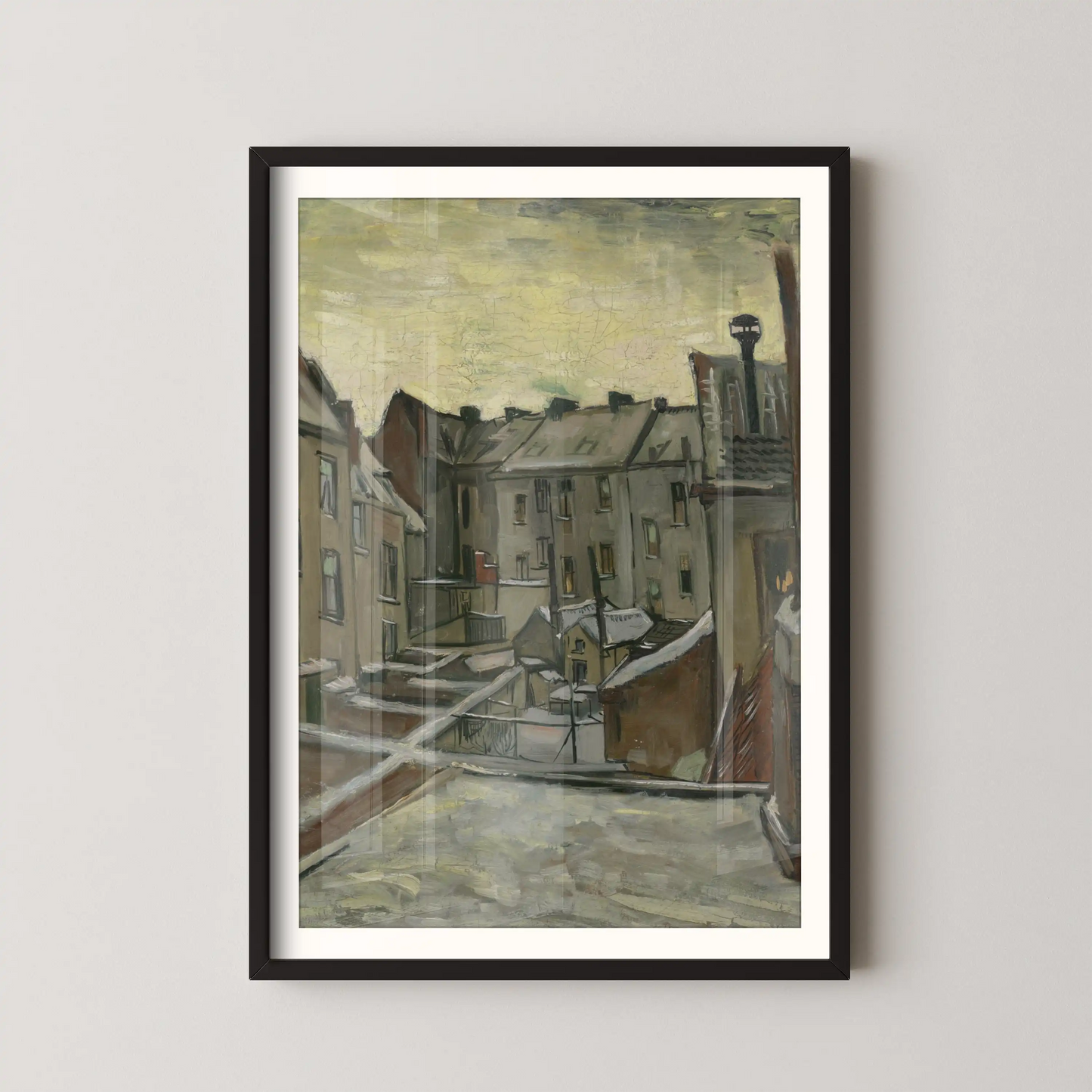 Houses seen from the back by Vincent Van Gogh (1885-1886)
