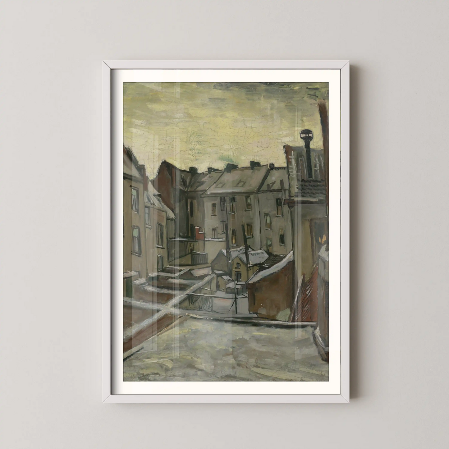 Houses seen from the back by Vincent Van Gogh (1885-1886)