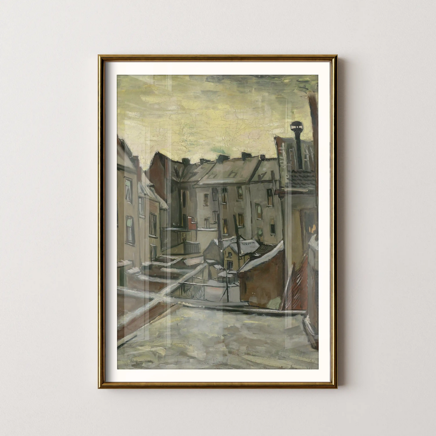 Houses seen from the back by Vincent Van Gogh (1885-1886)