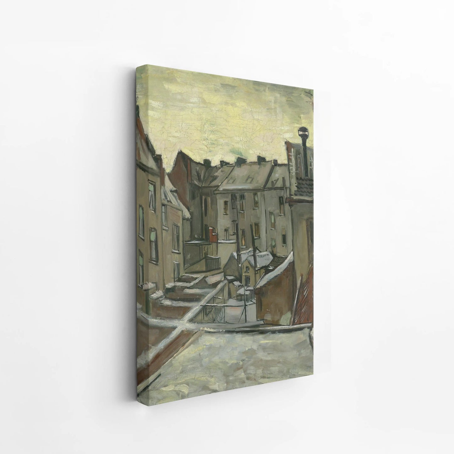 Houses seen from the back by Vincent Van Gogh (1885-1886)