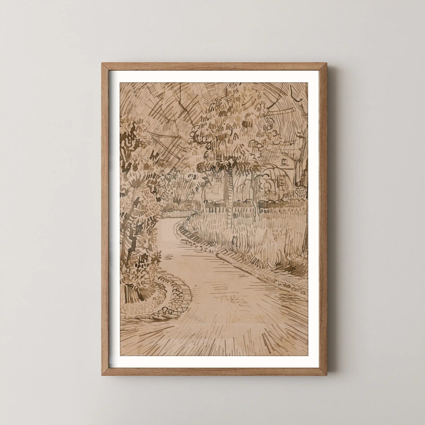 Parc à Arles avec un coin de la Maison Jaune by Vincent Van Gogh (1888)