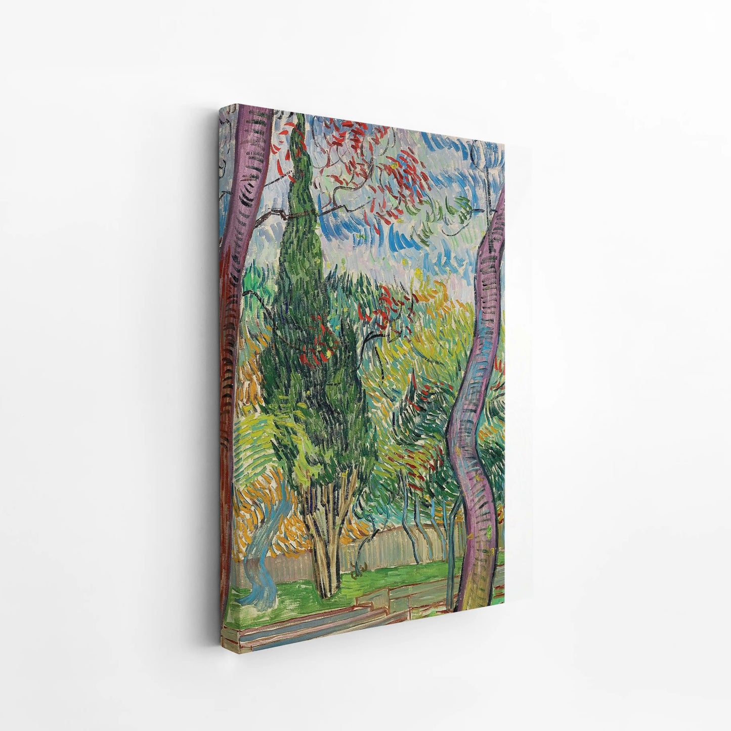 Parc de l’hôpital Saint-Paul by Vincent Van Gogh (1889)