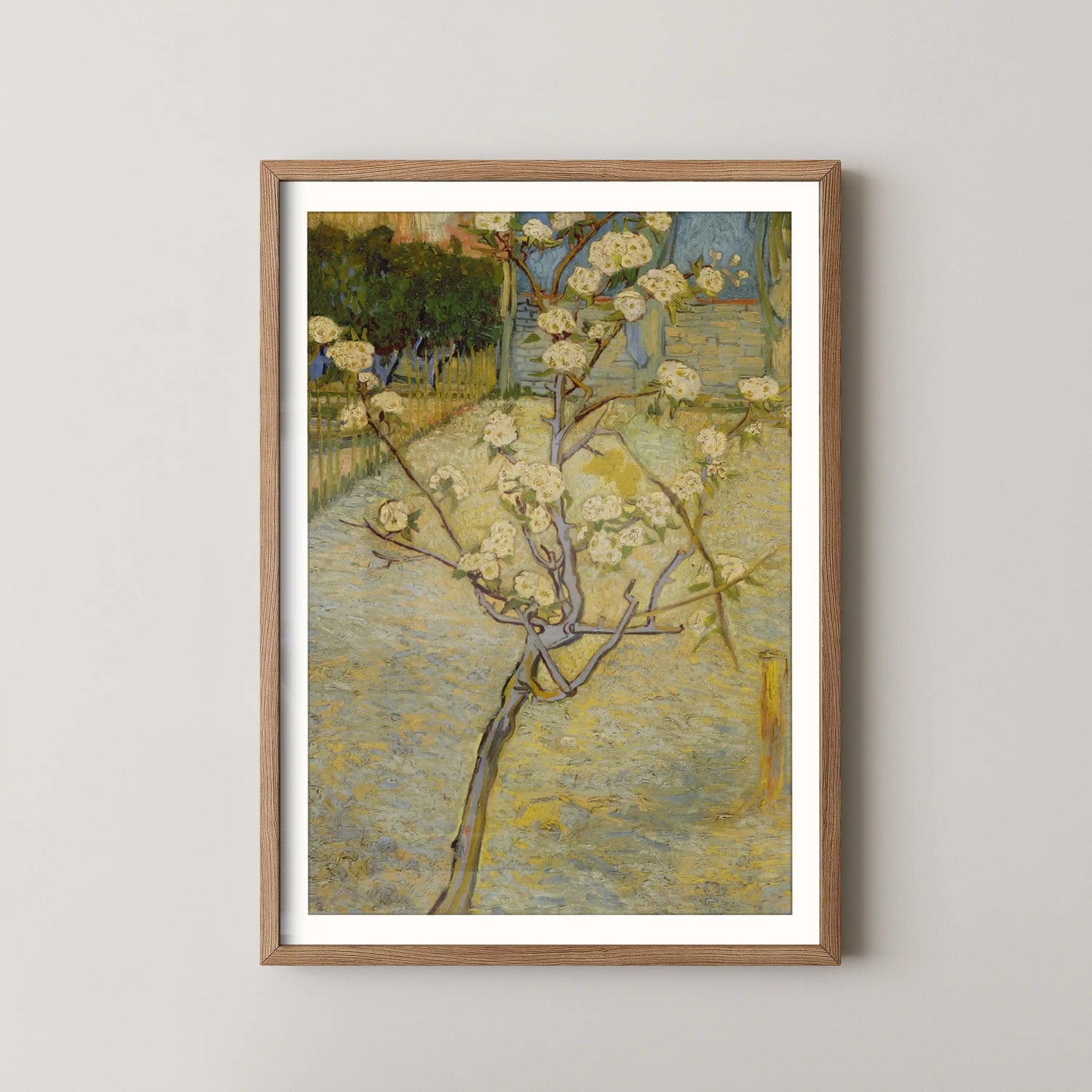 Small pear tree in blossom by Vincent Van Gogh (1888)