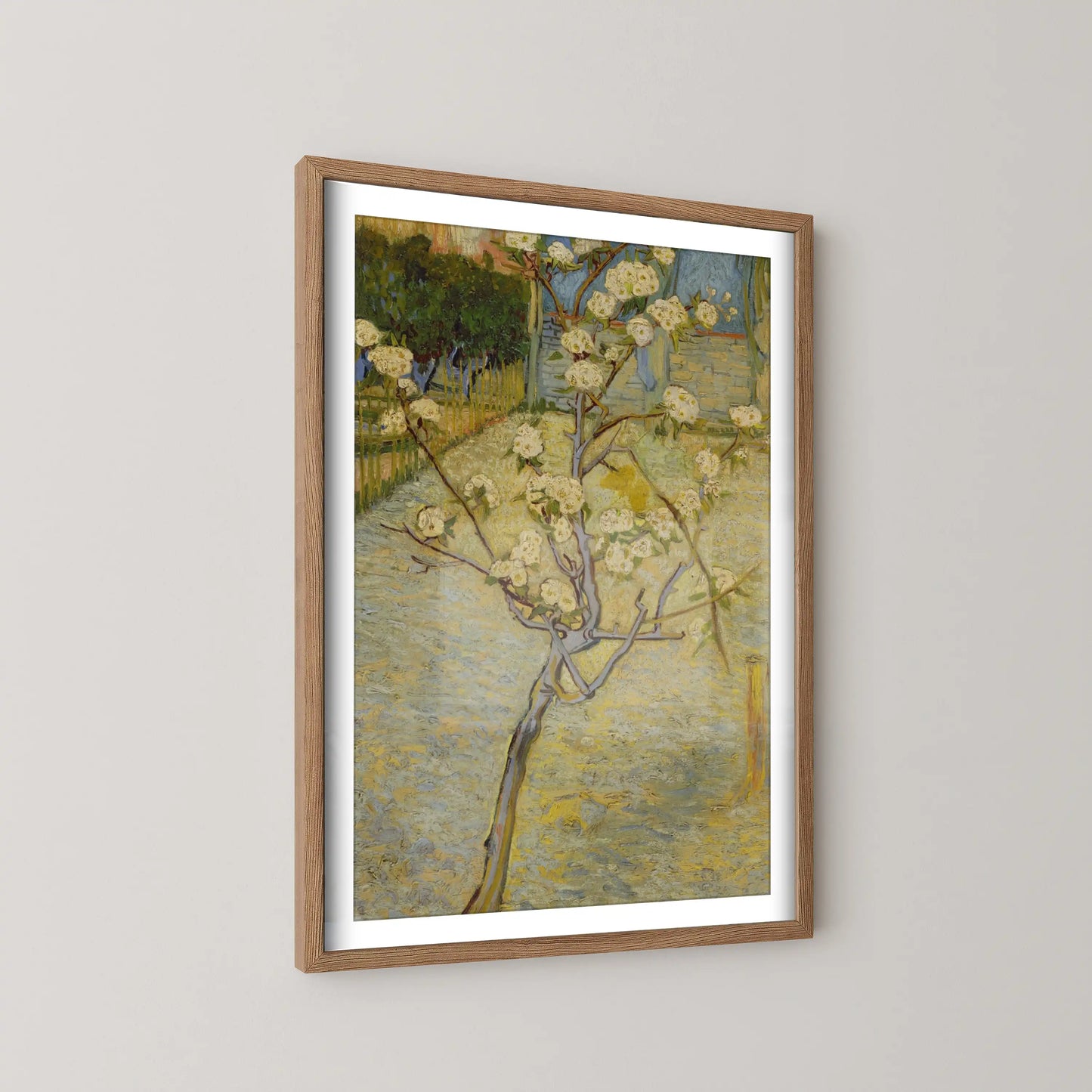 Small pear tree in blossom by Vincent Van Gogh (1888)