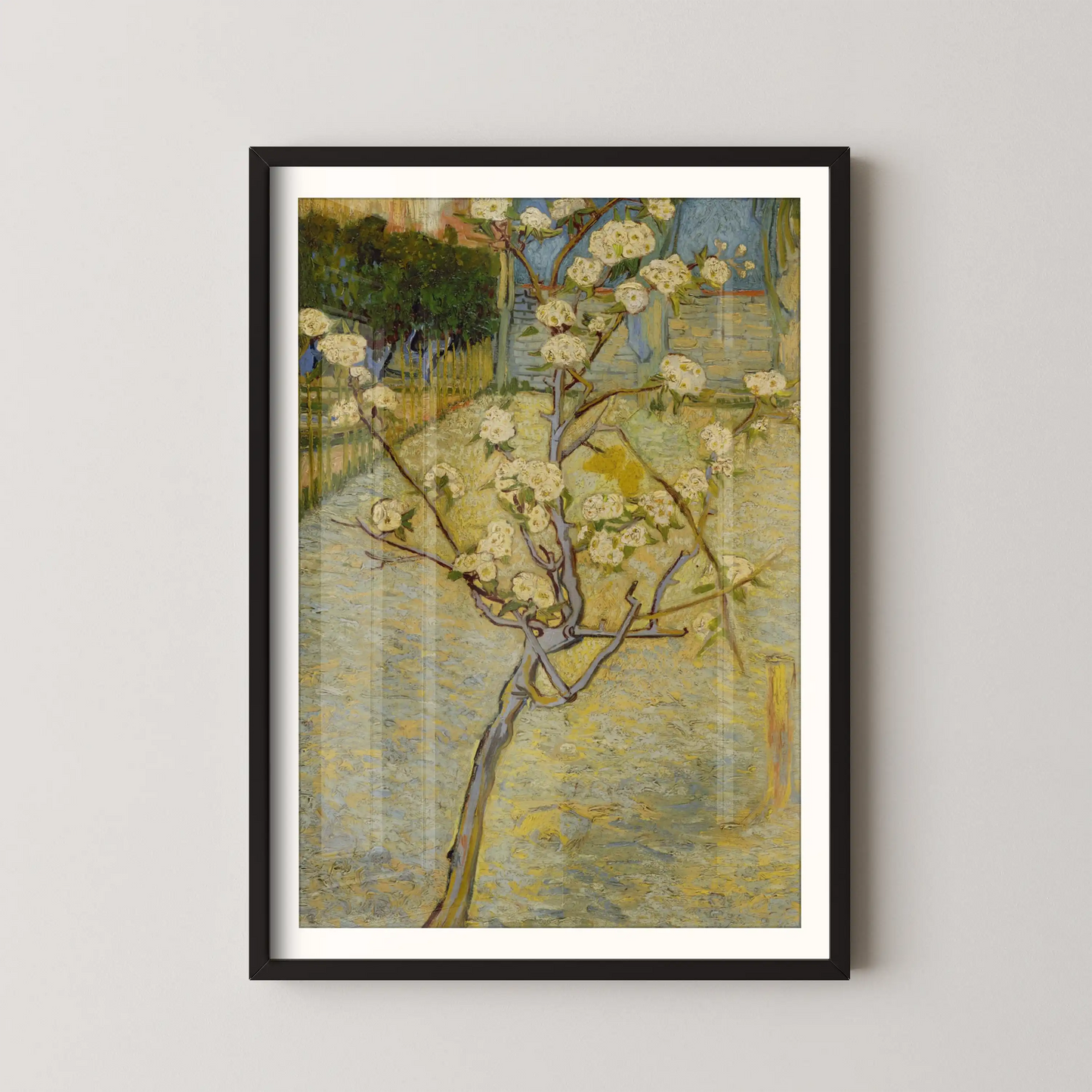 Small pear tree in blossom by Vincent Van Gogh (1888)