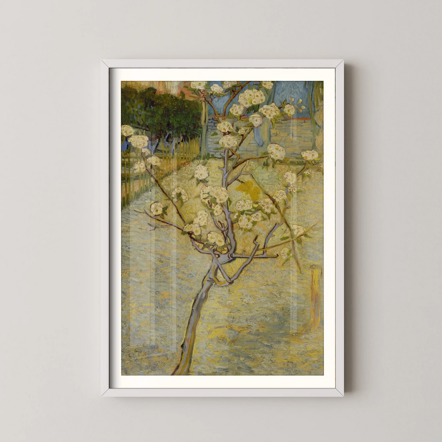 Small pear tree in blossom by Vincent Van Gogh (1888)