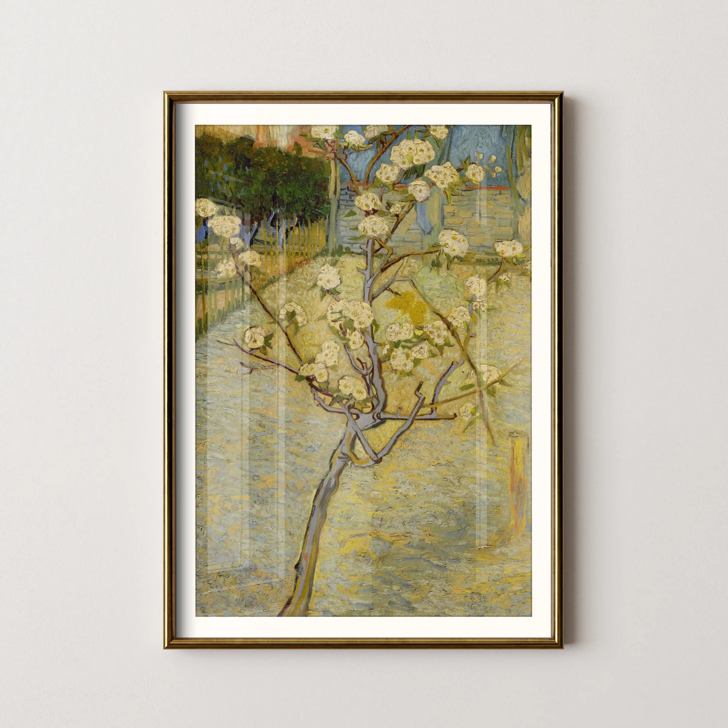 Small pear tree in blossom by Vincent Van Gogh (1888)