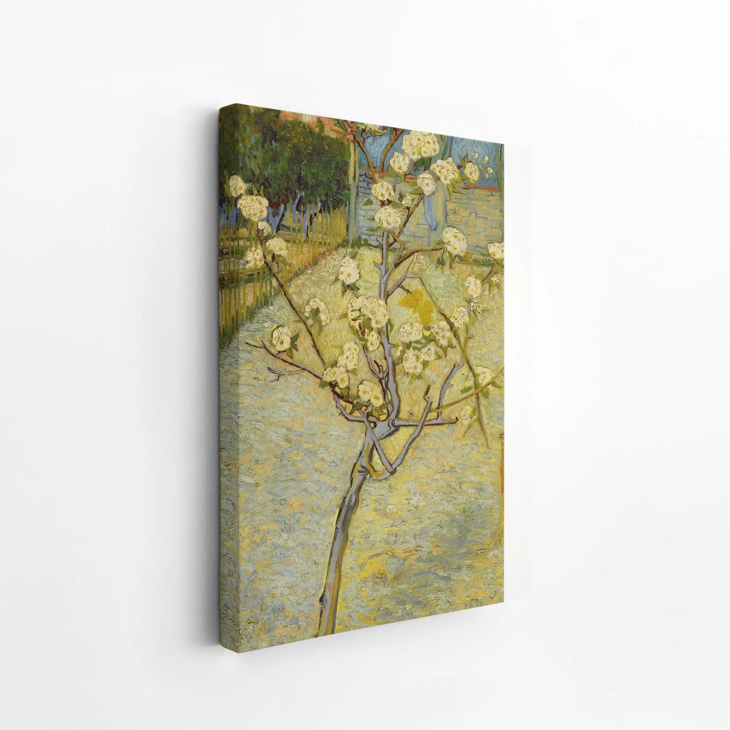 Small pear tree in blossom by Vincent Van Gogh (1888)