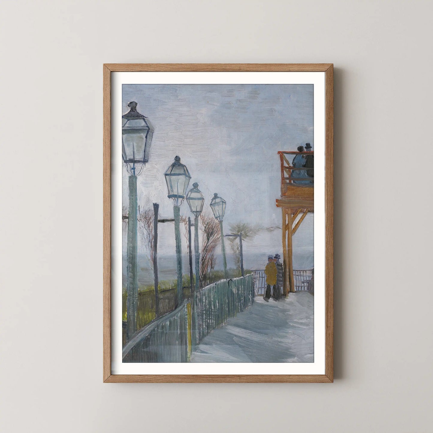 Terrace and Observation Deck at the Moulin de Blute-Fin, Montmartre by Vincent Van Gogh (1887)