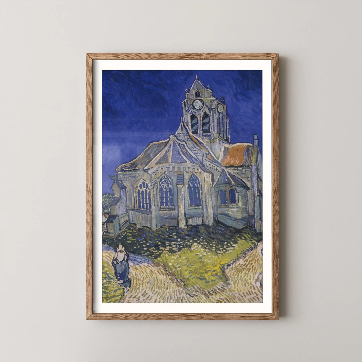 The Church in Auvers-sur-Oise, View from the Chevet by Vincent Van Gogh (1890)