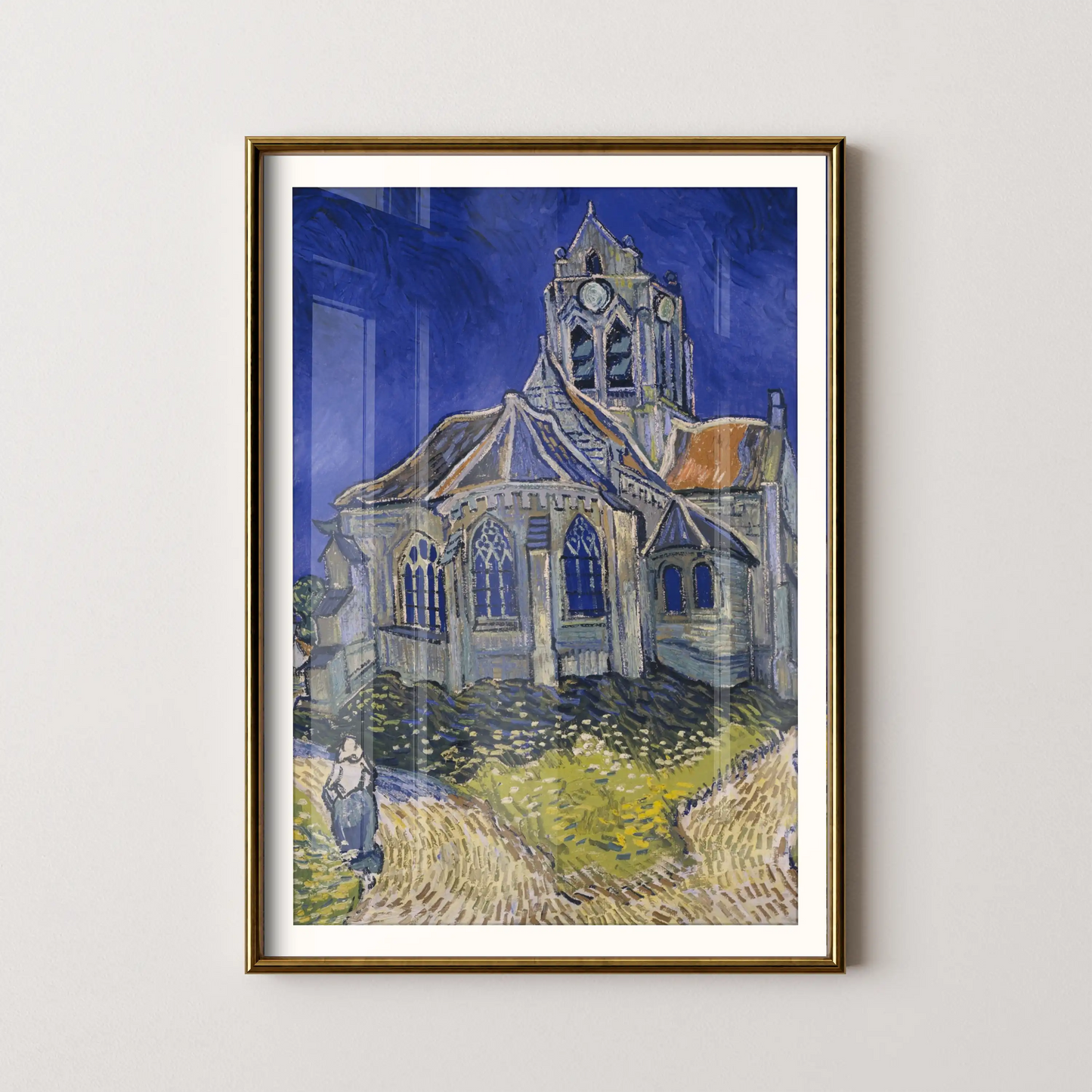 The Church in Auvers-sur-Oise, View from the Chevet by Vincent Van Gogh (1890)