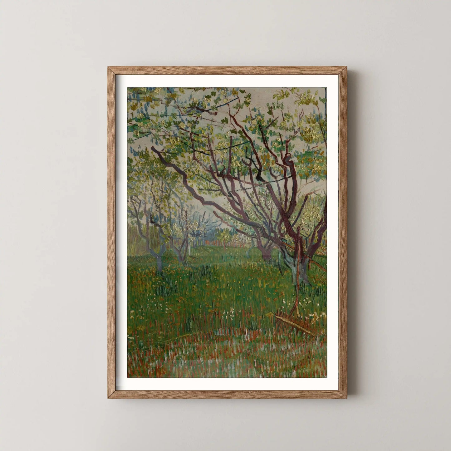The Flowering Orchard by Vincent Van Gogh (1888)