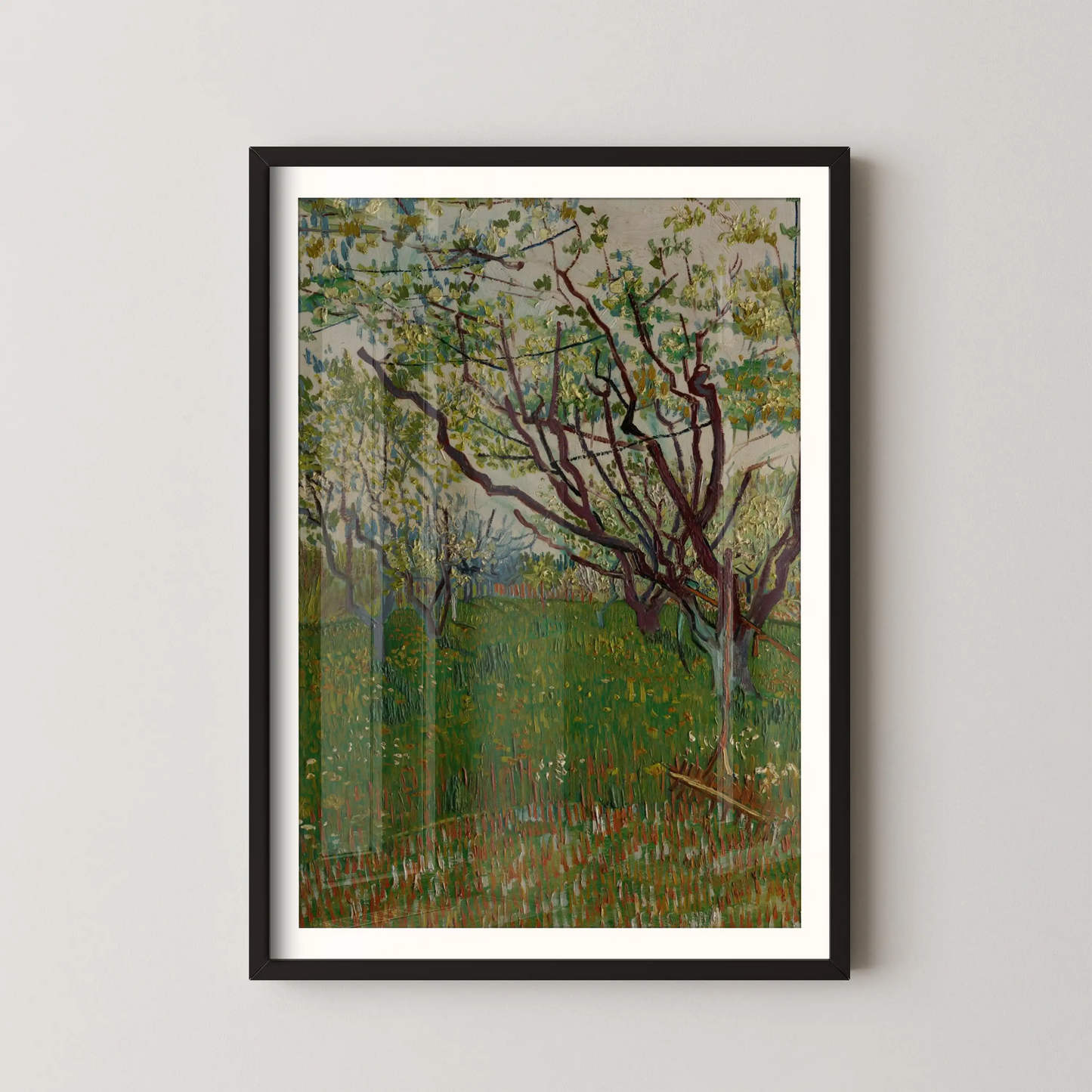 The Flowering Orchard by Vincent Van Gogh (1888)
