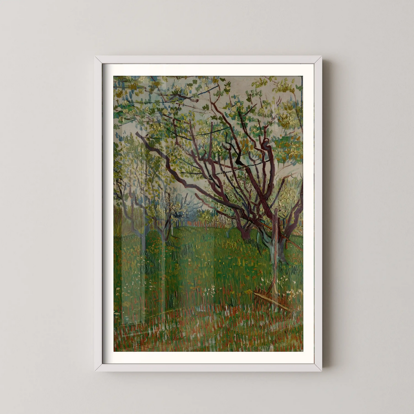 The Flowering Orchard by Vincent Van Gogh (1888)