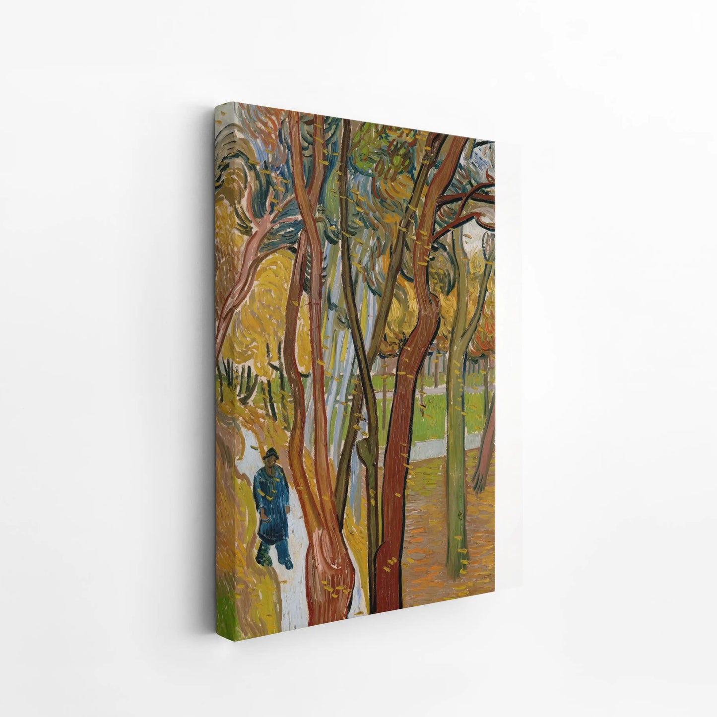 The garden of Saint Paul’s Hospital (`The fall of the leaves’) by Vincent Van Gogh