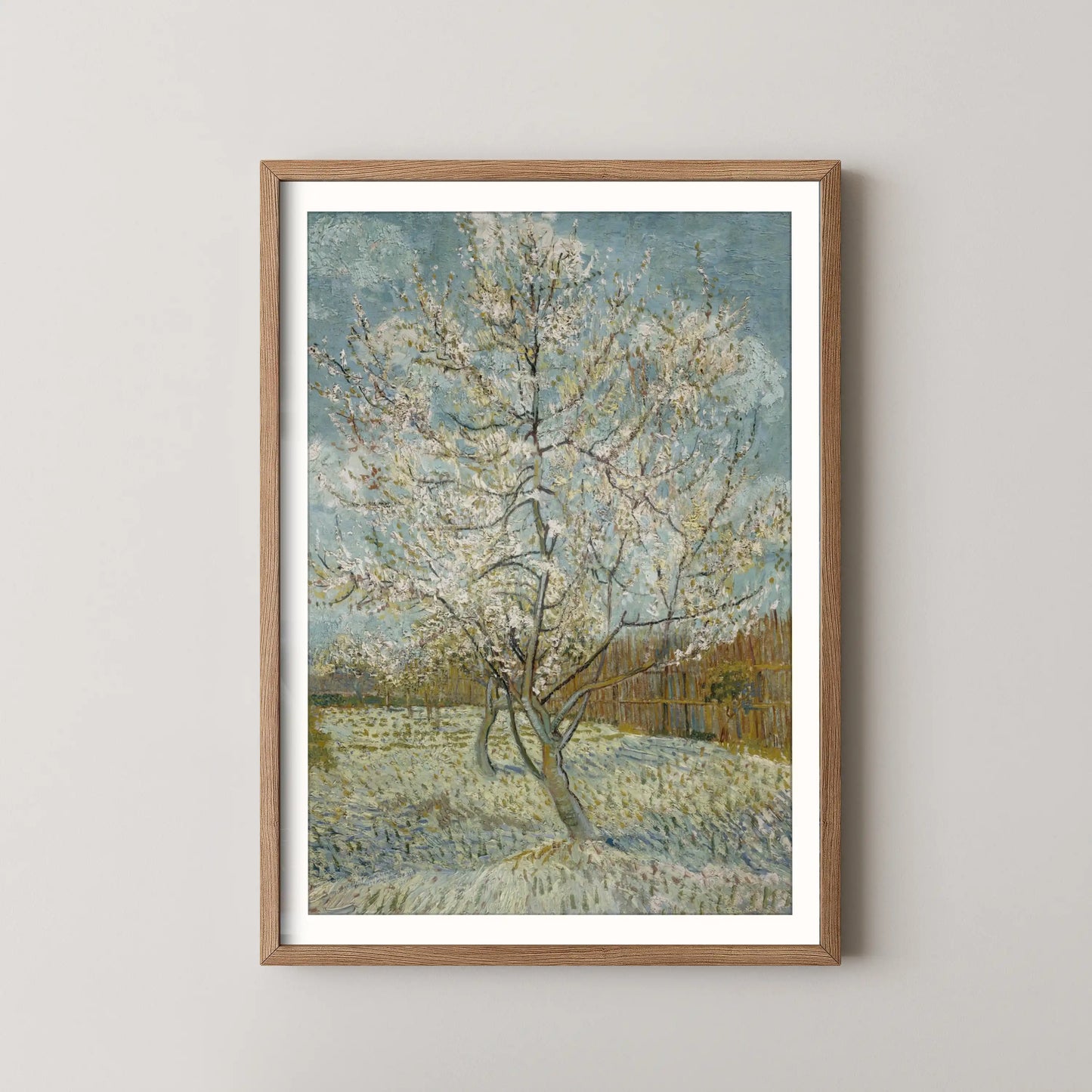 The pink peach tree by Vincent Van Gogh (1888)