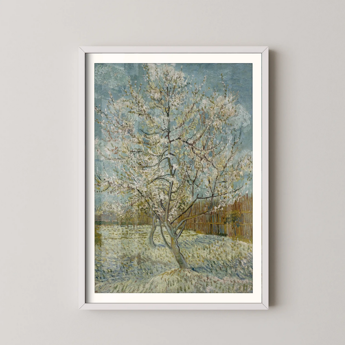 The pink peach tree by Vincent Van Gogh (1888)
