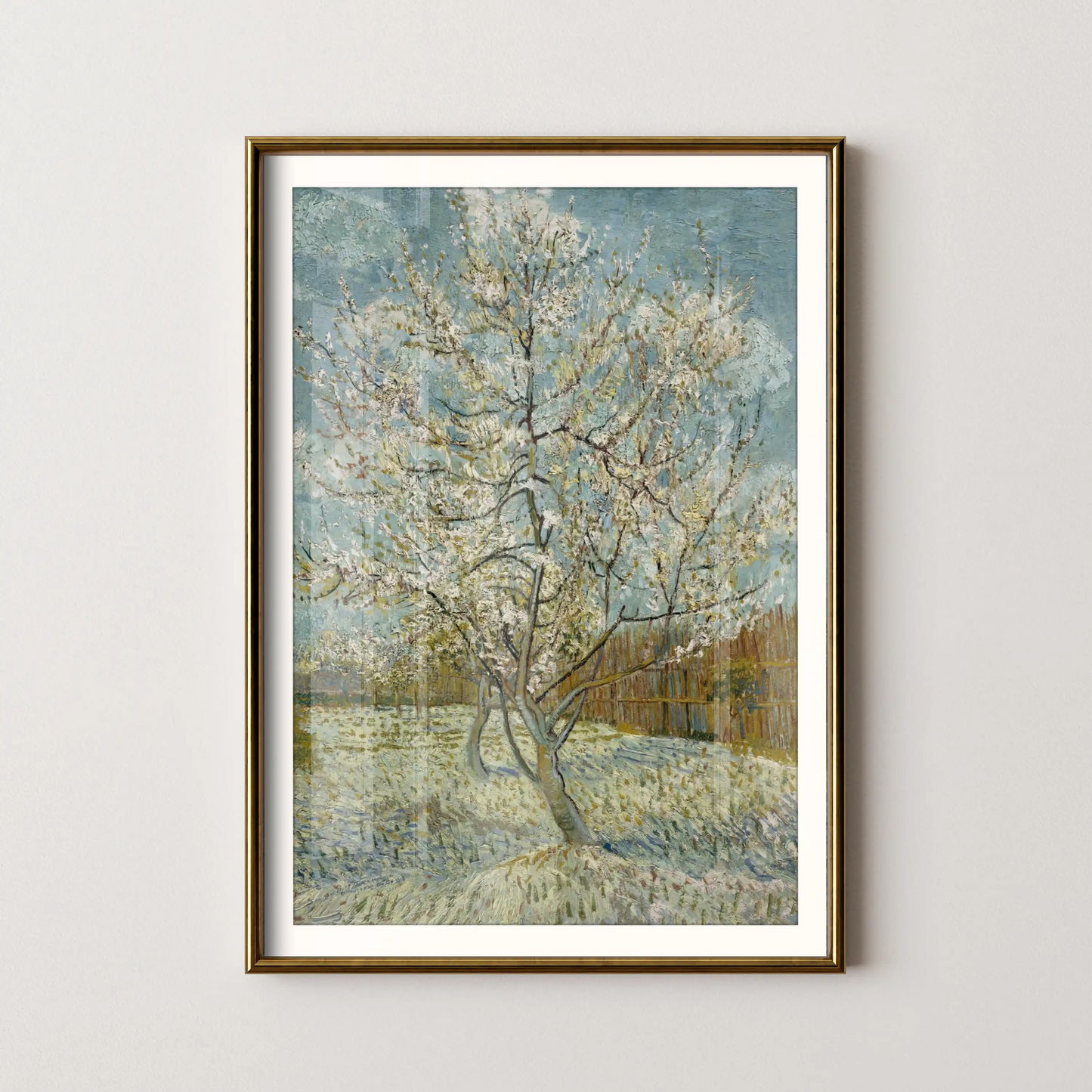 The pink peach tree by Vincent Van Gogh (1888)