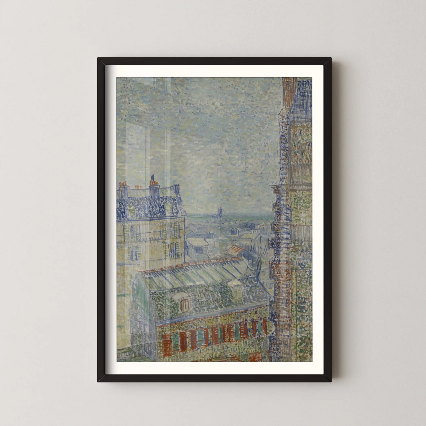 View from Theo’s apartment by Vincent Van Gogh