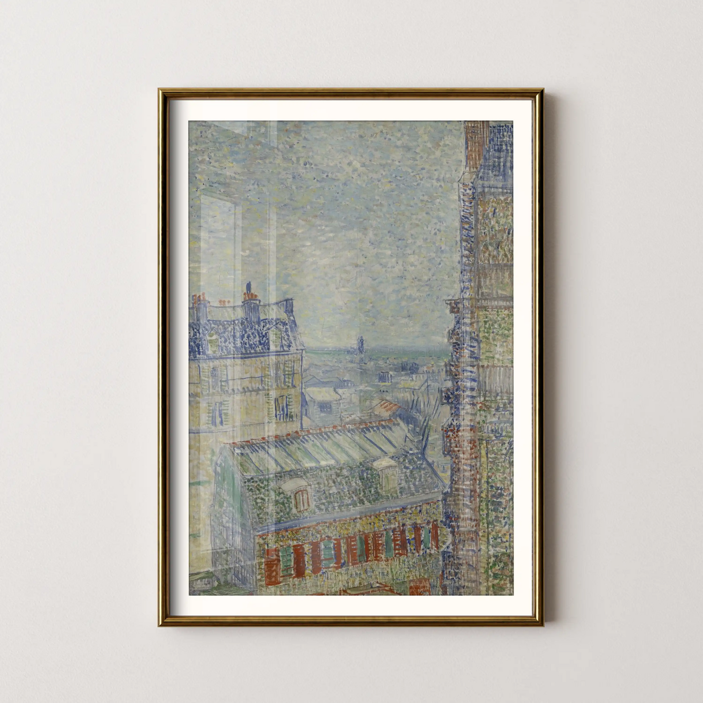 View from Theo’s apartment by Vincent Van Gogh