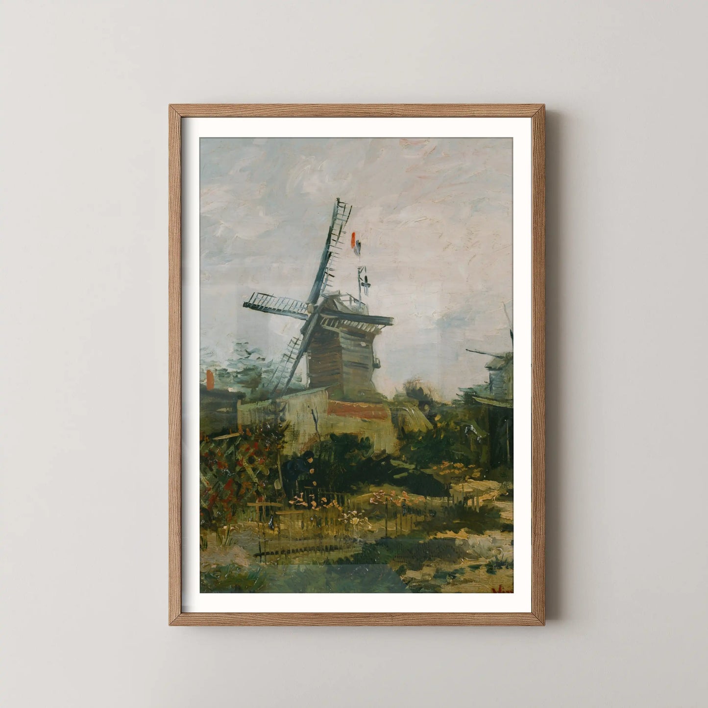 Windmills on Montmartre by Vincent Van Gogh (1886)