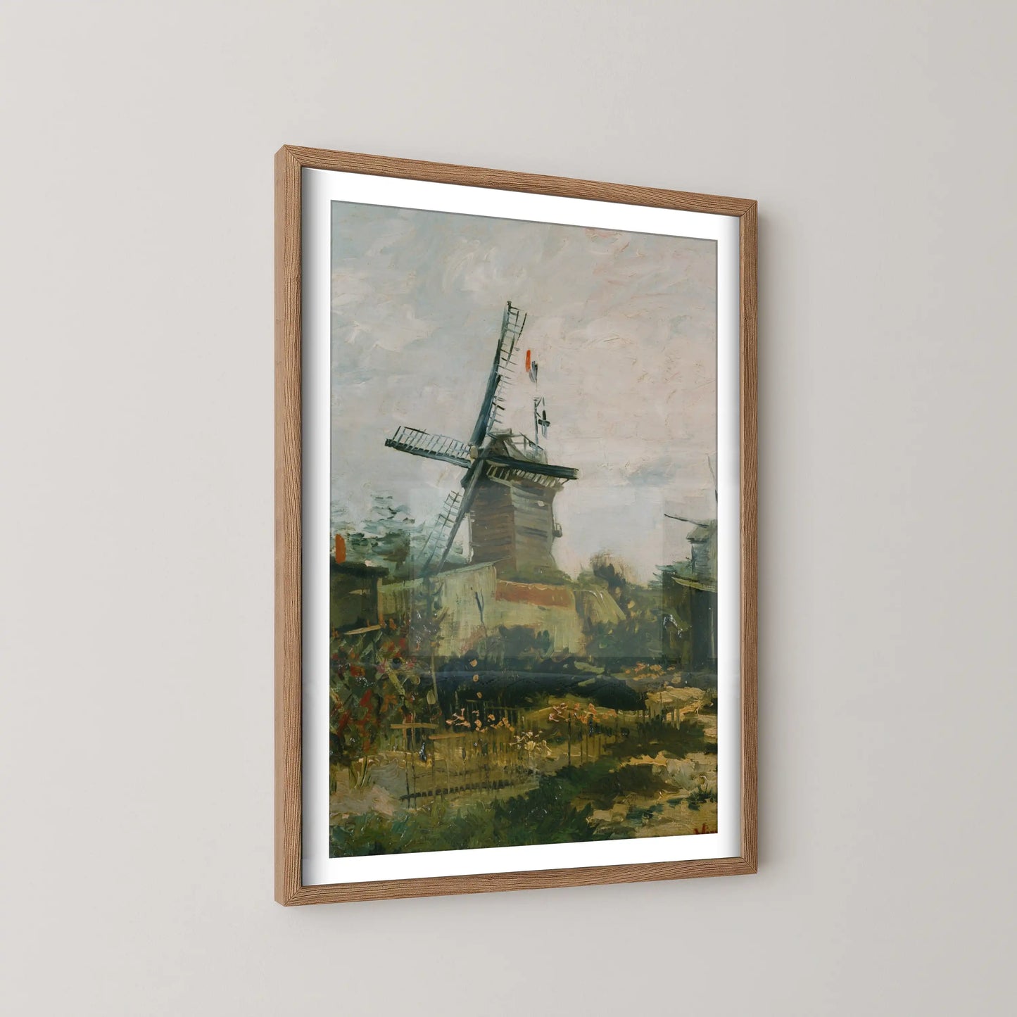 Windmills on Montmartre by Vincent Van Gogh (1886)
