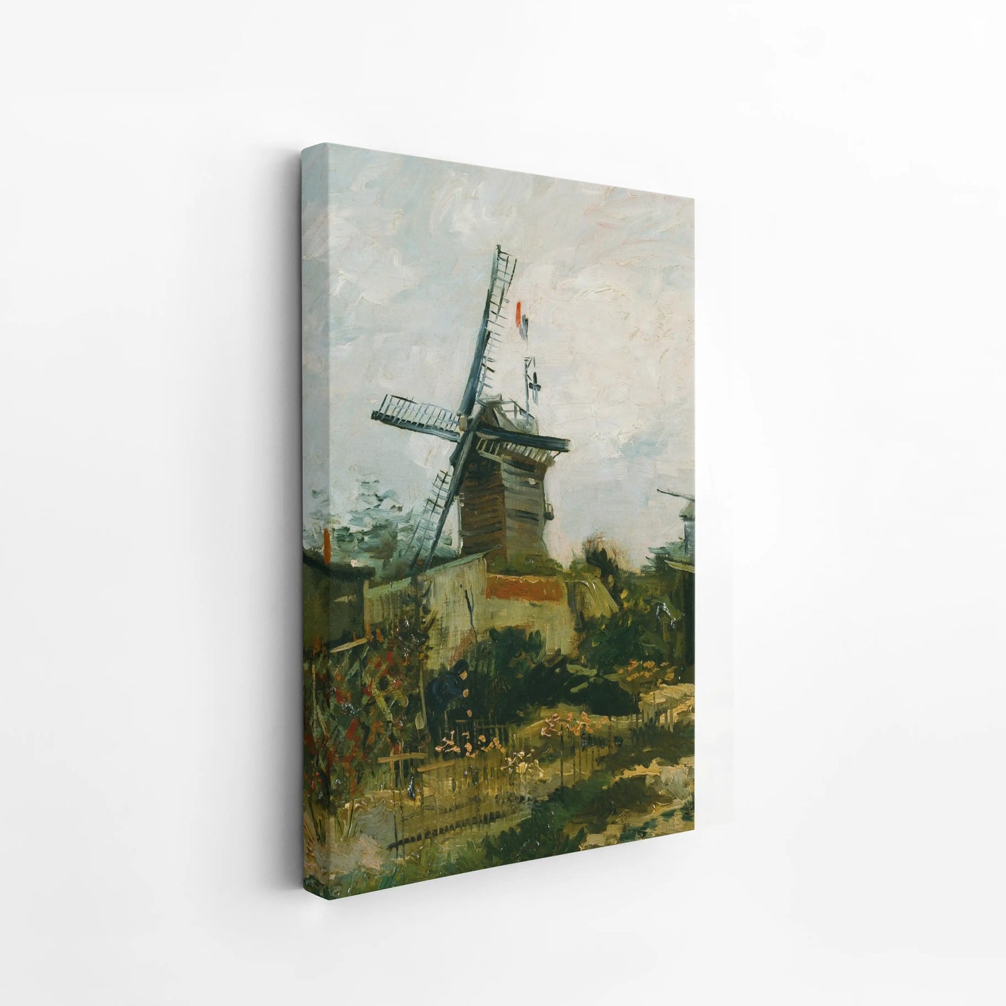 Windmills on Montmartre by Vincent Van Gogh (1886)