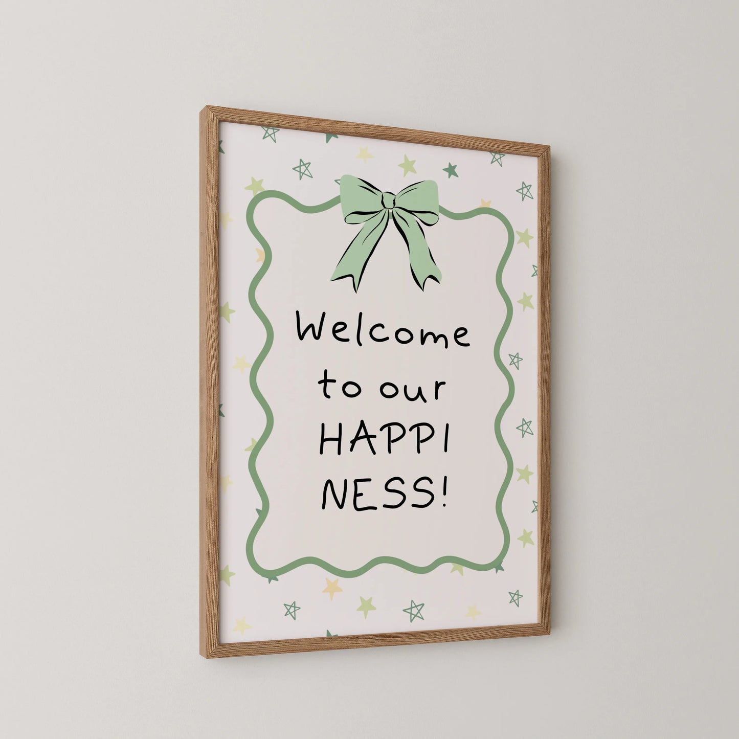 Welcome to Happiness - Nursery Prints