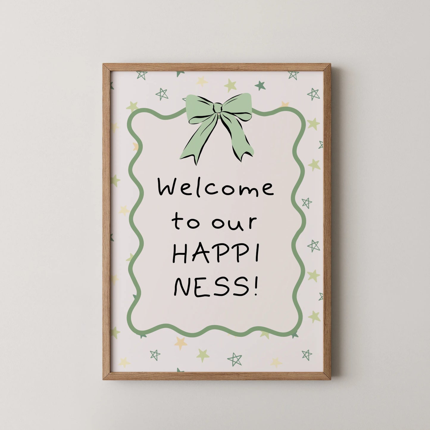 Welcome to Happiness - Nursery Prints